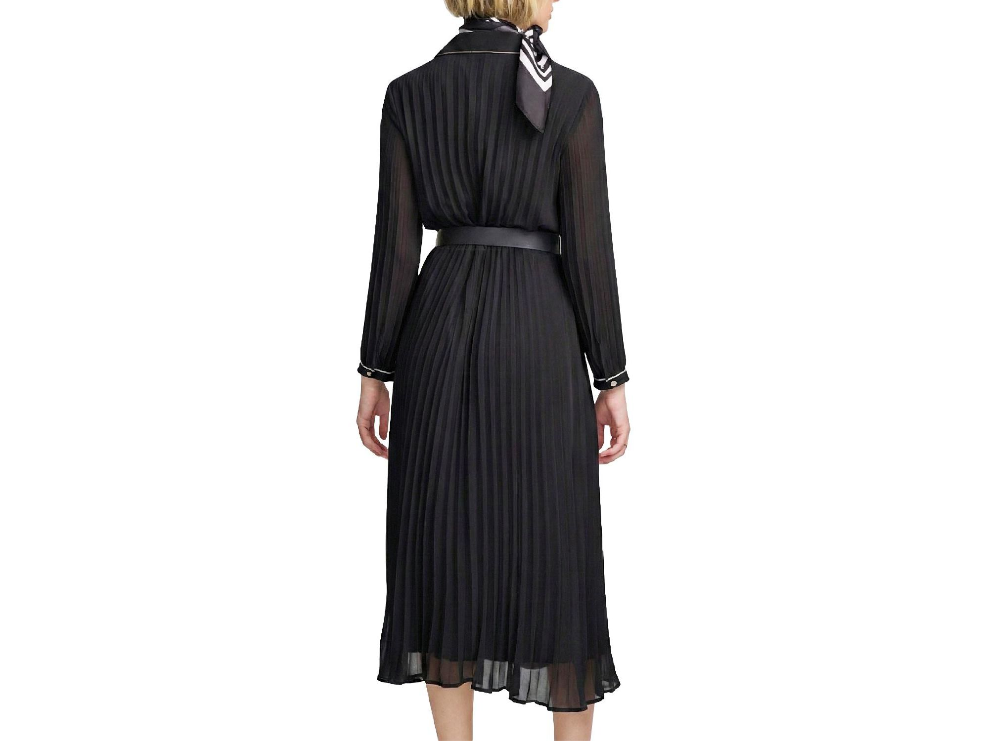 Woven Pleated Dress — Image 3
