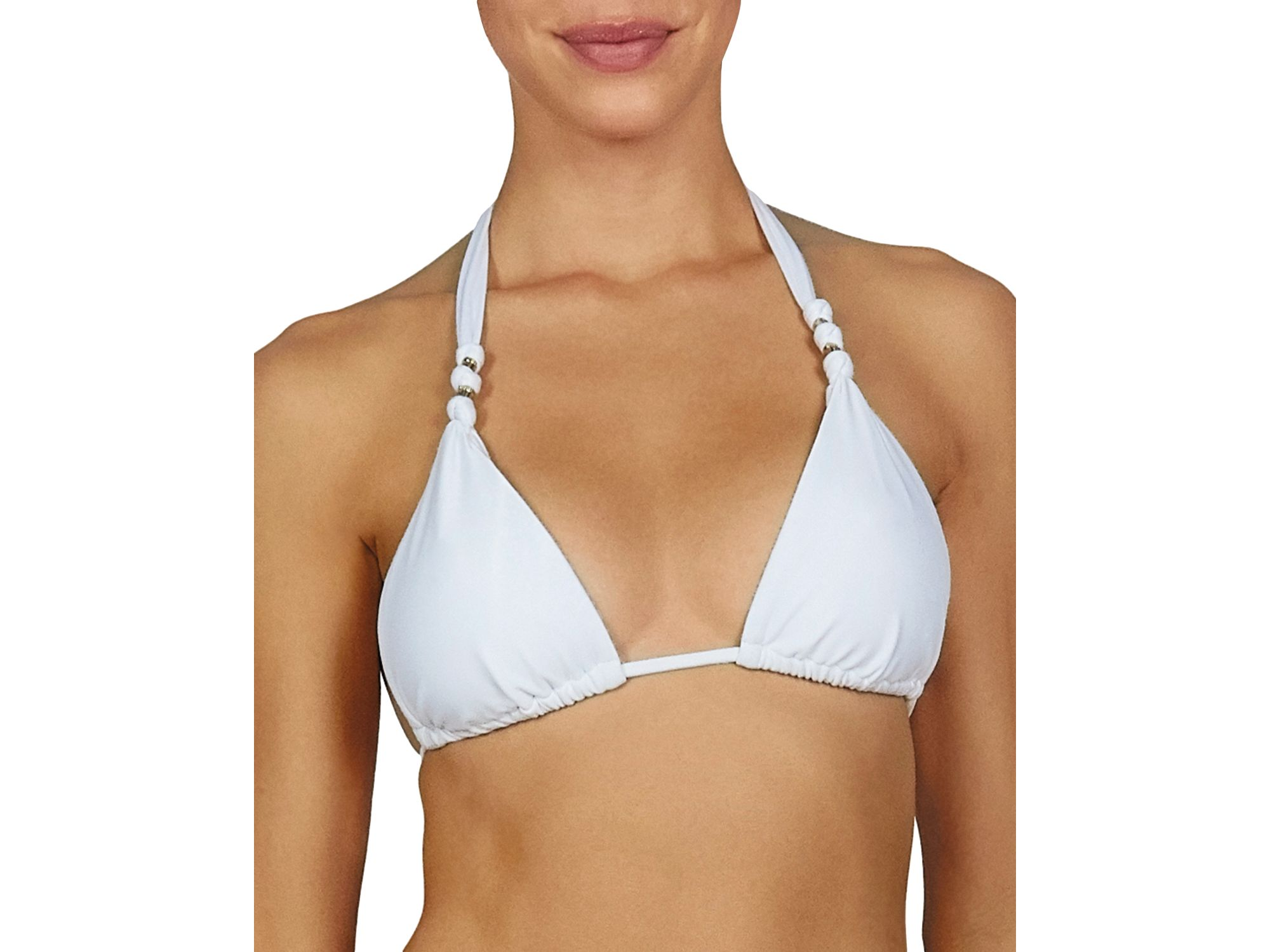 Paula Halter Bikini Top & Paula Beaded Strap Bikini Bottom — Image 3