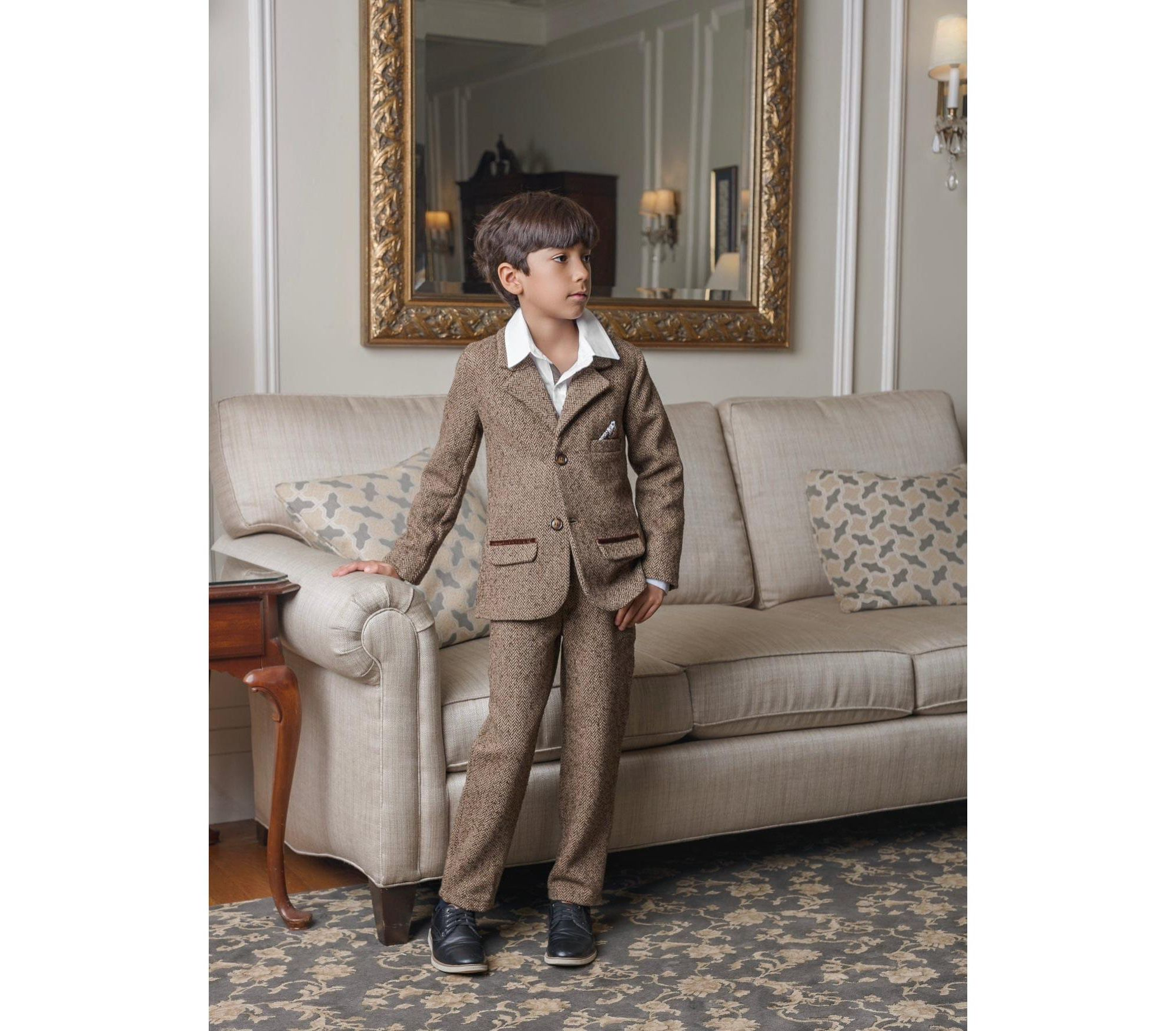 Boys' Herringbone Tweed Pants - Baby, Little Kid, Big Kid — Image 3