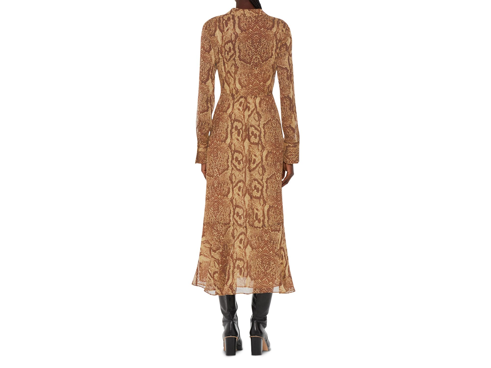 Serpent Print Midi Dress — Image 3