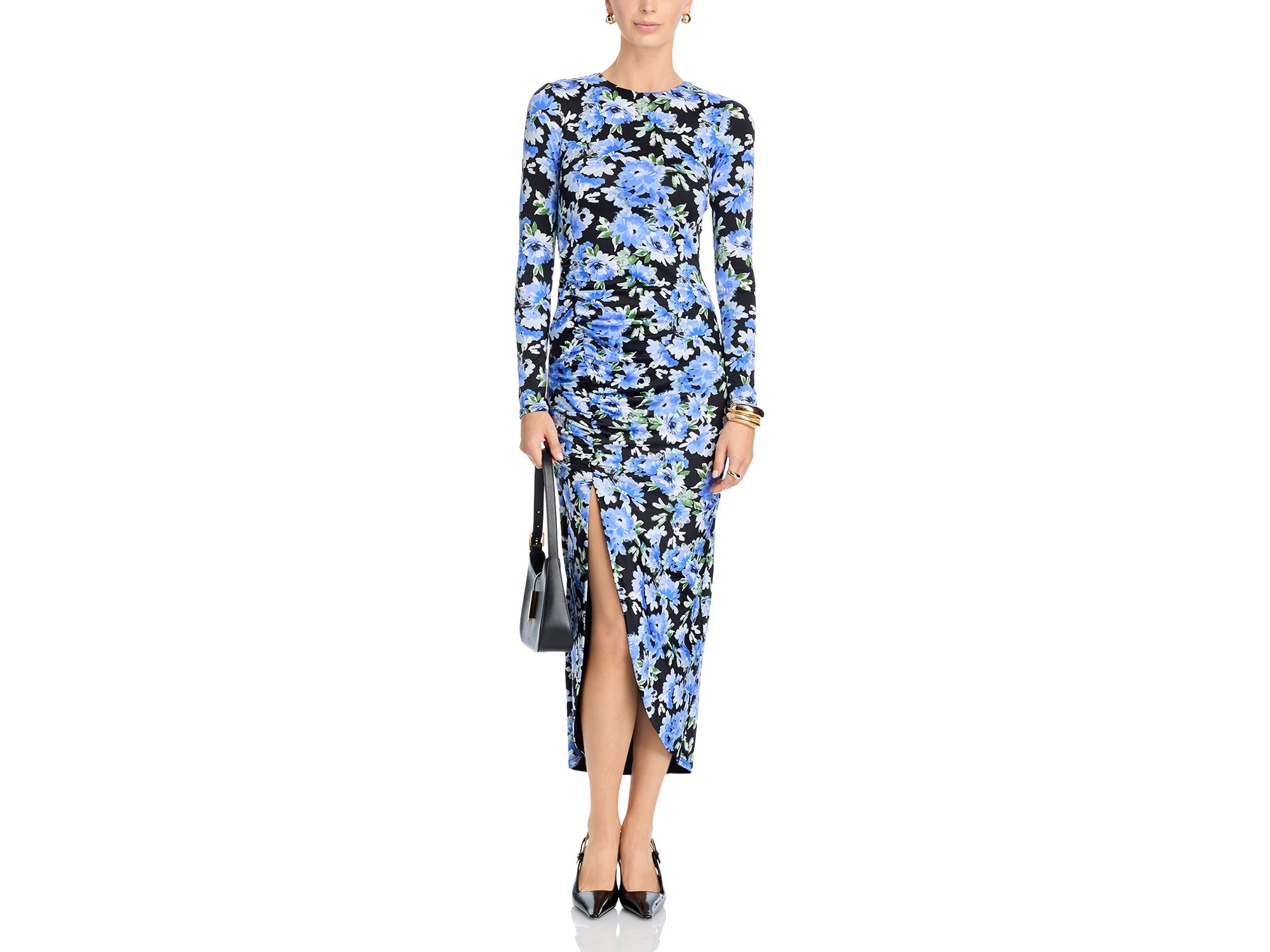 Ruched Midi Dress - Exclusive — Image 4