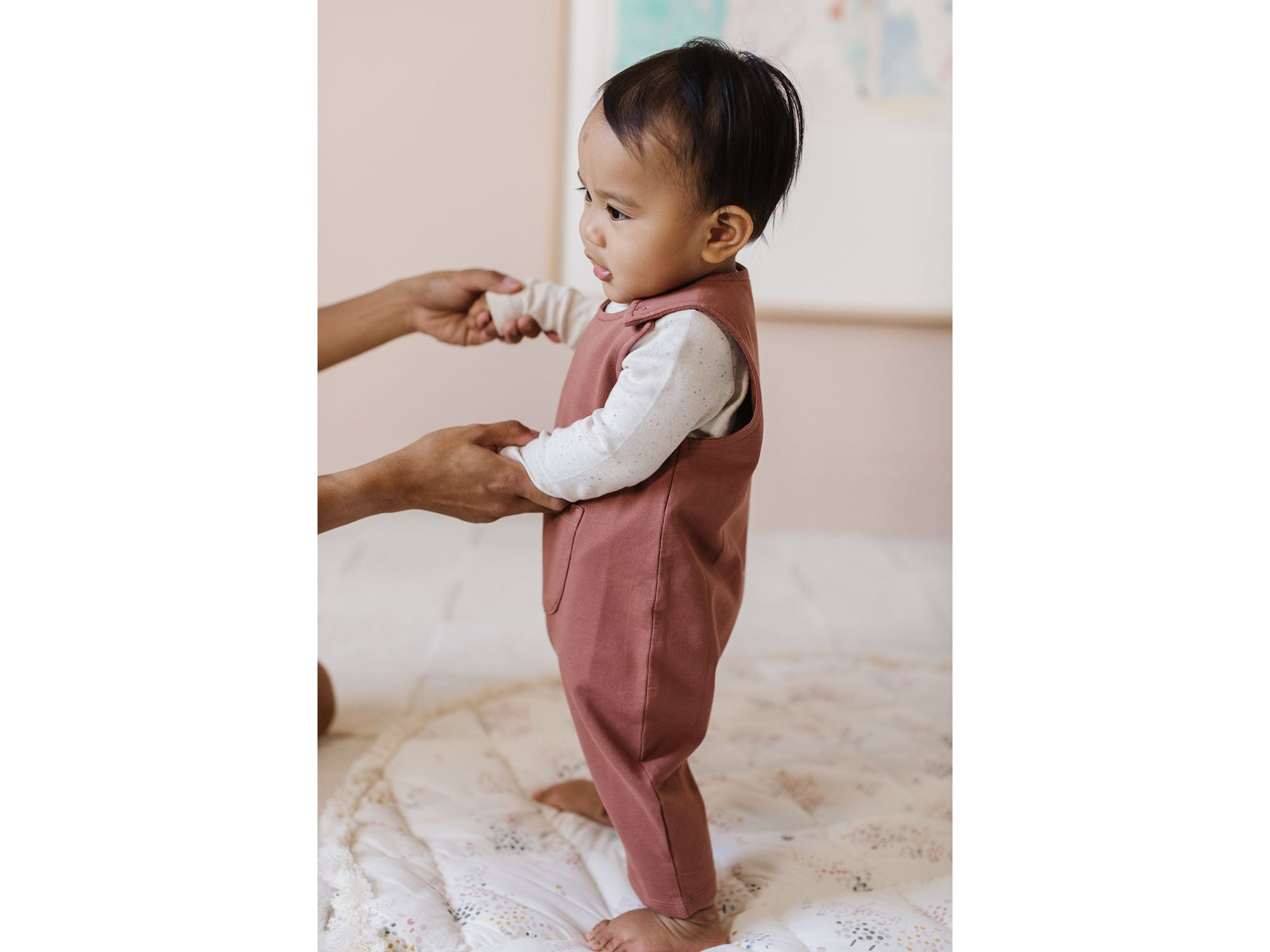 Unisex French Terry Overalls - Baby — Image 5
