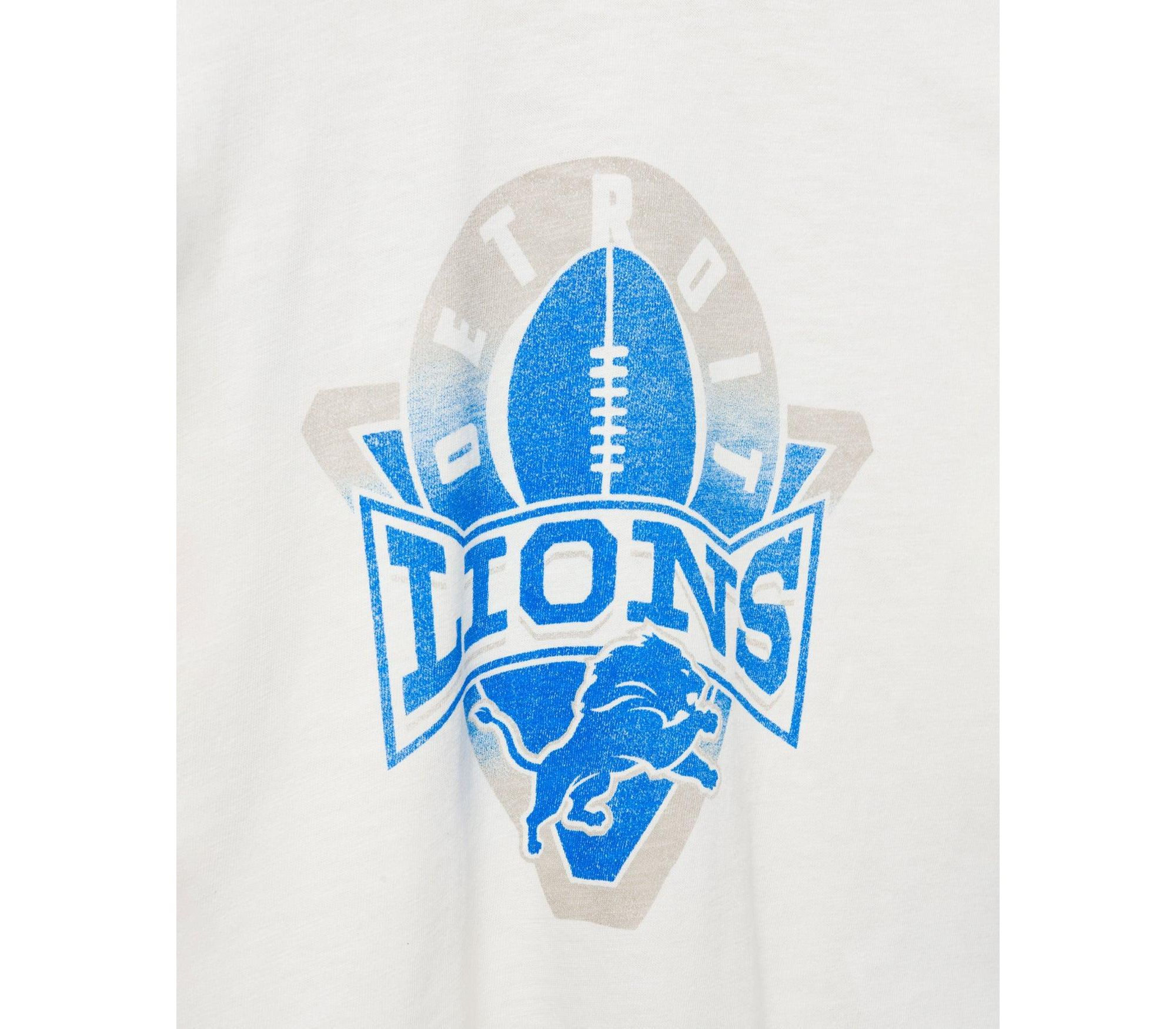 Women's NFL Detroit Lions Mock Neck Crop Tee — Image 3
