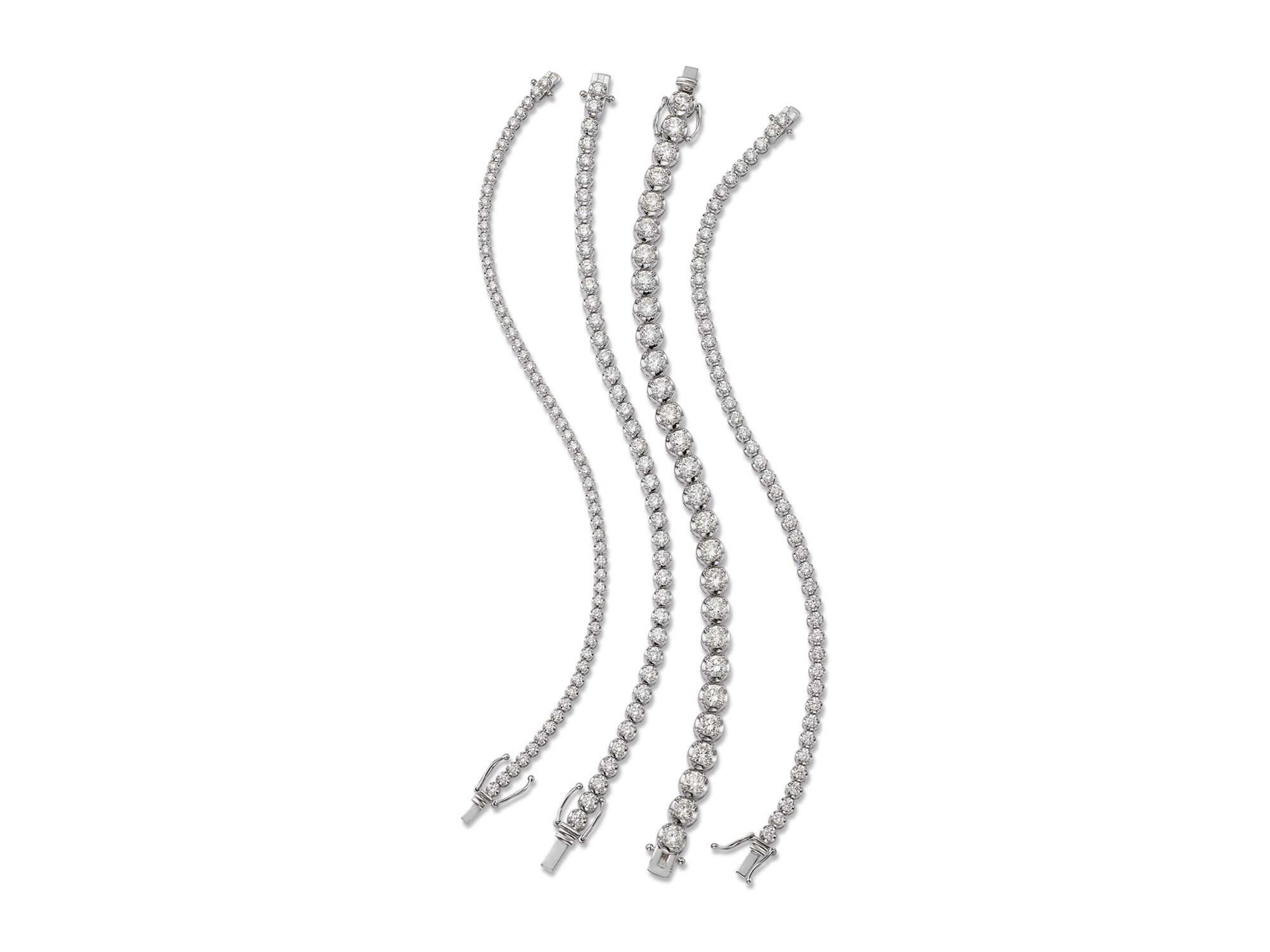 Certified Colorless Diamond Tennis Bracelet Collection in 14K White Gold, 2.0-10.0 tcw — Image 13