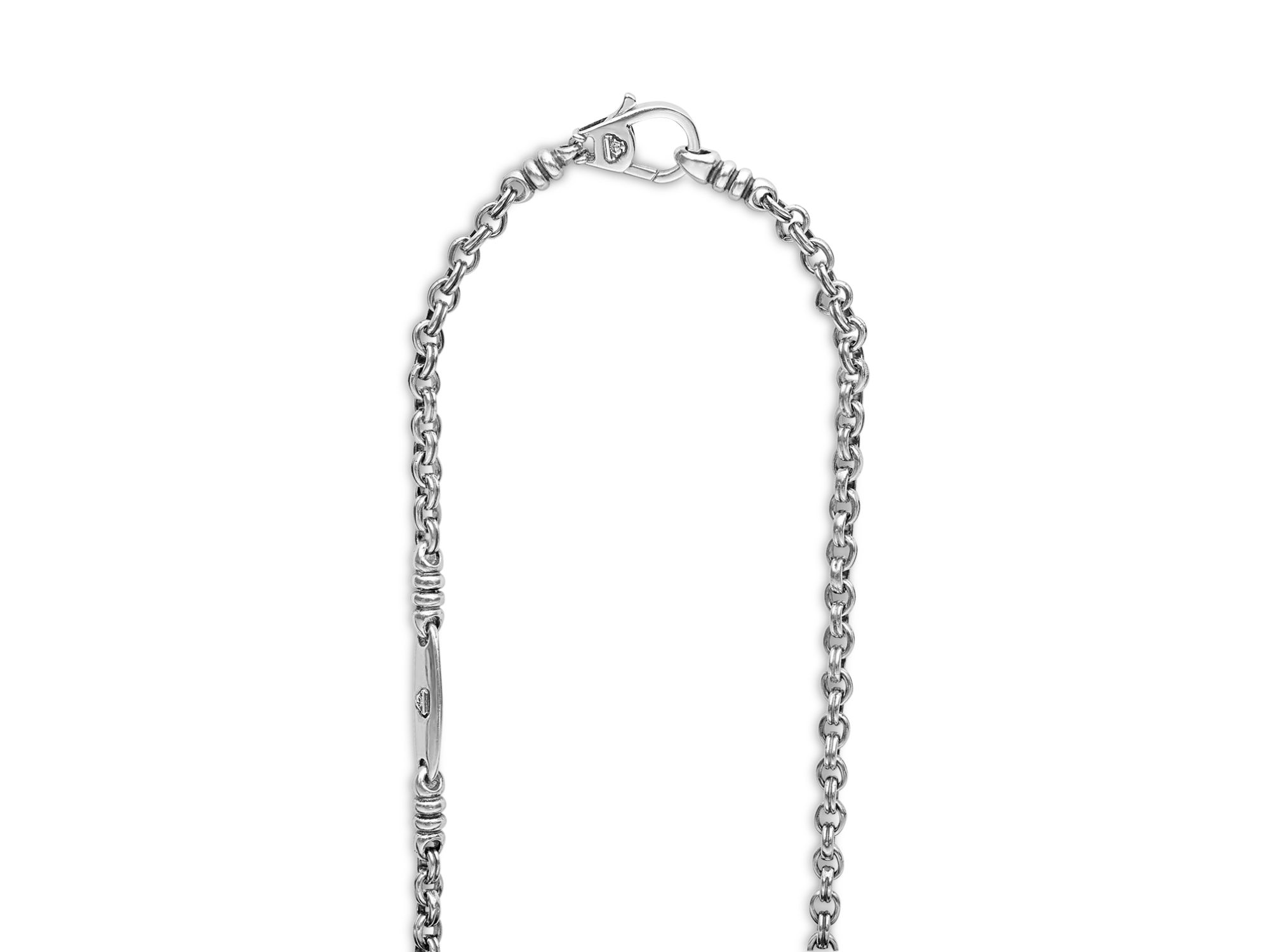 Men's Sterling Anthem Double Link Caviar Chain Necklace Collection - Exclusive — Image 3