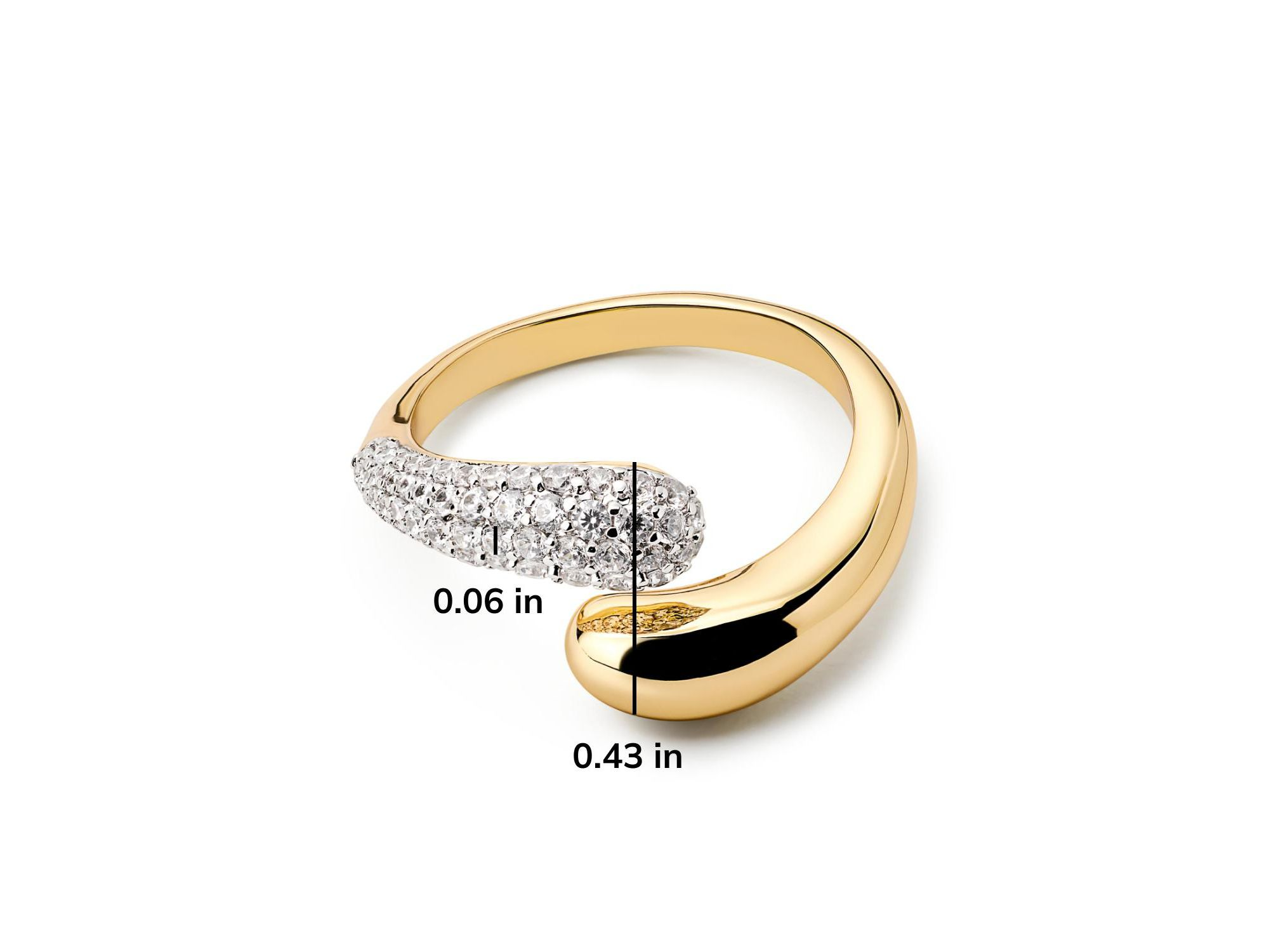 Toby Brass Gold Band Ring — Image 5