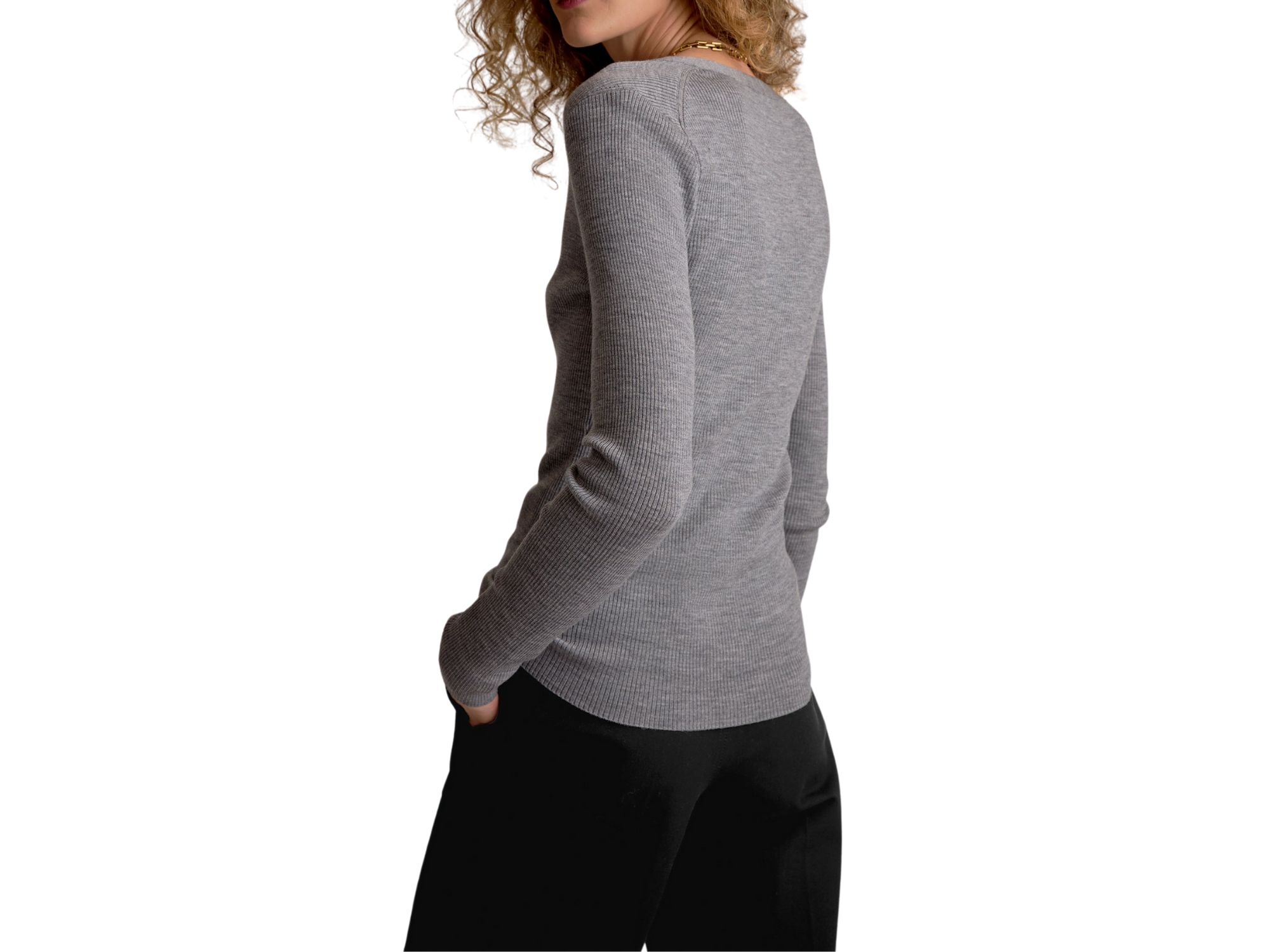 Yanka Ribbed Merino Sweater — Image 4