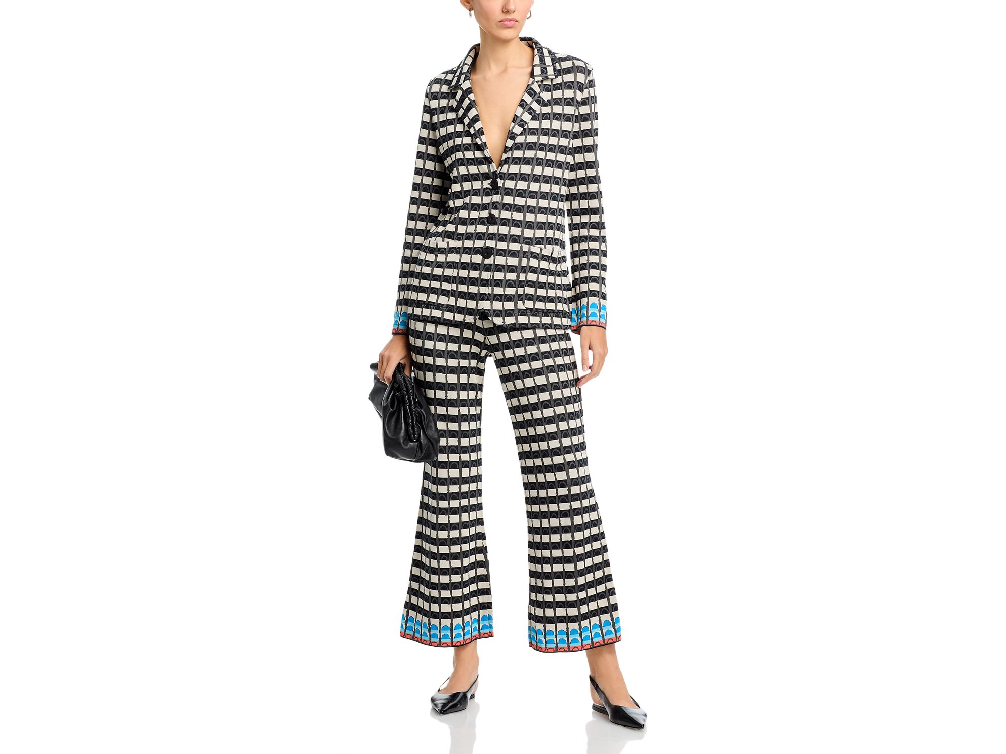 Plaid Knit Pants — Image 6