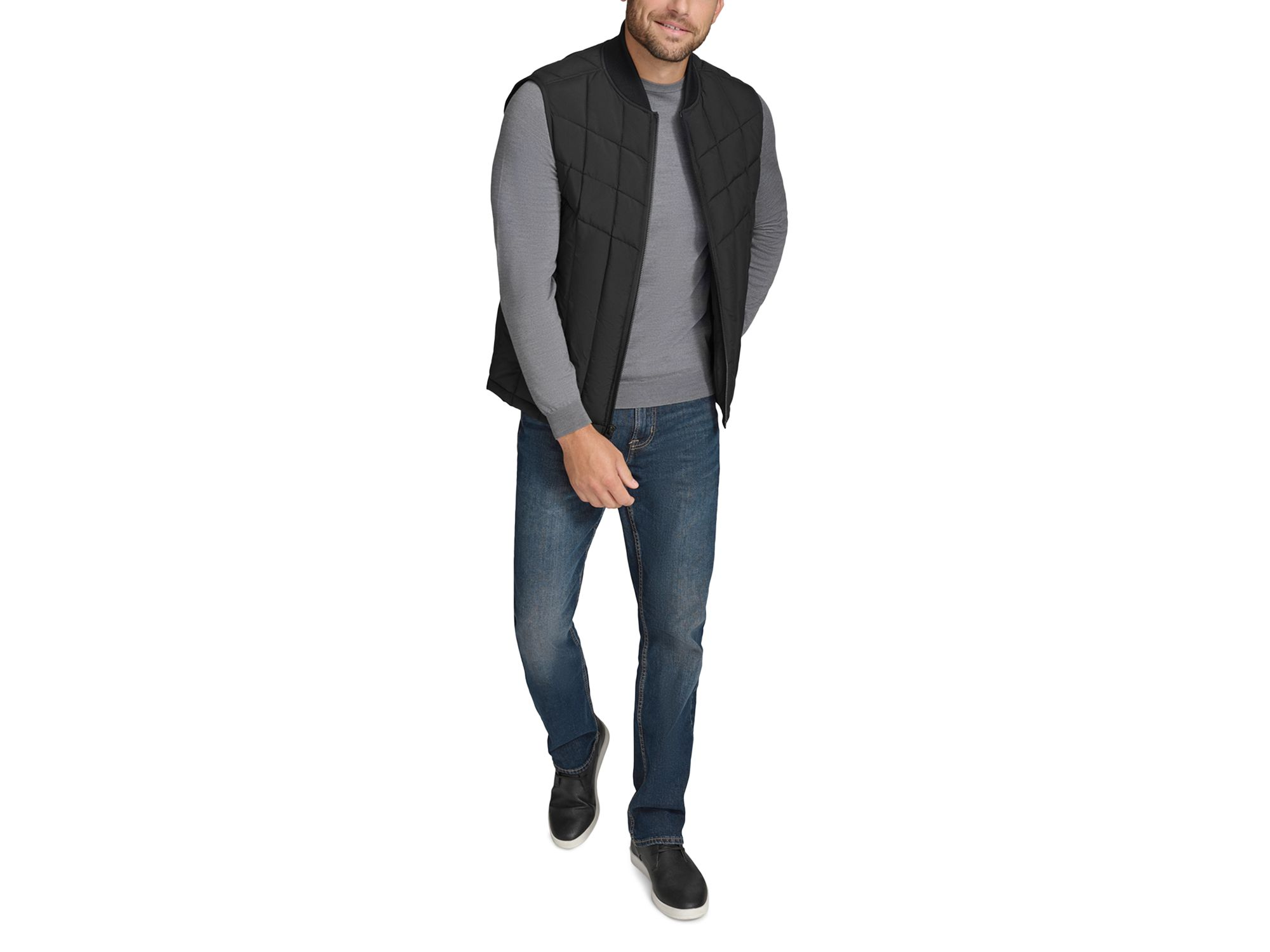 Oxley Stretch Quilted Water Resistant Full Zip Puffer Vest — Image 7