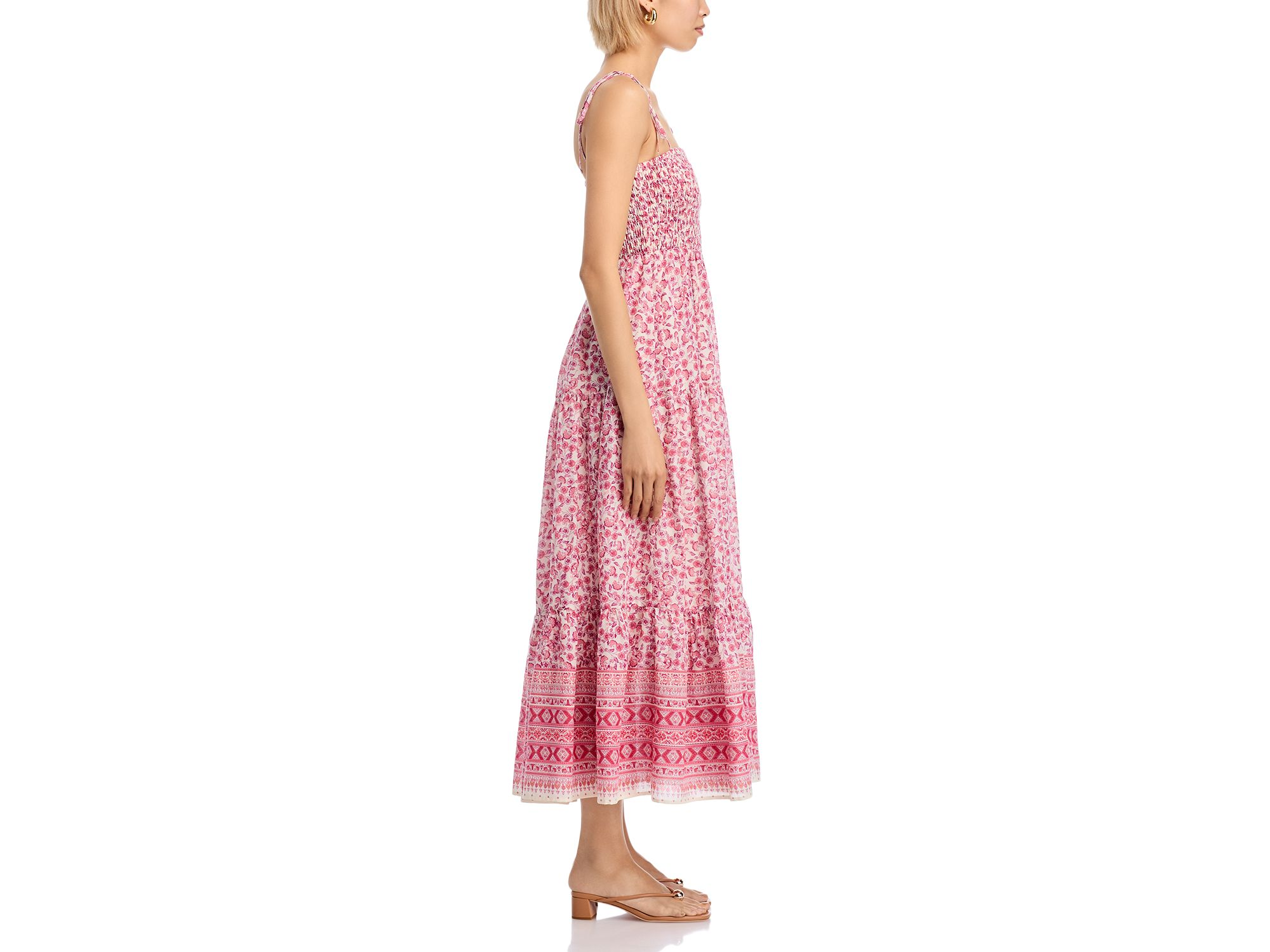 Border Smocked Maxi Dress - Exclusive — Image 5