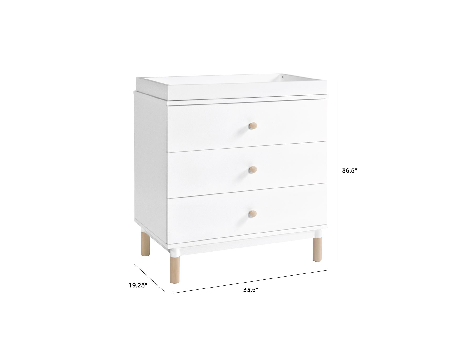 Gelato 3 Drawer Changing Dresser — Image 7