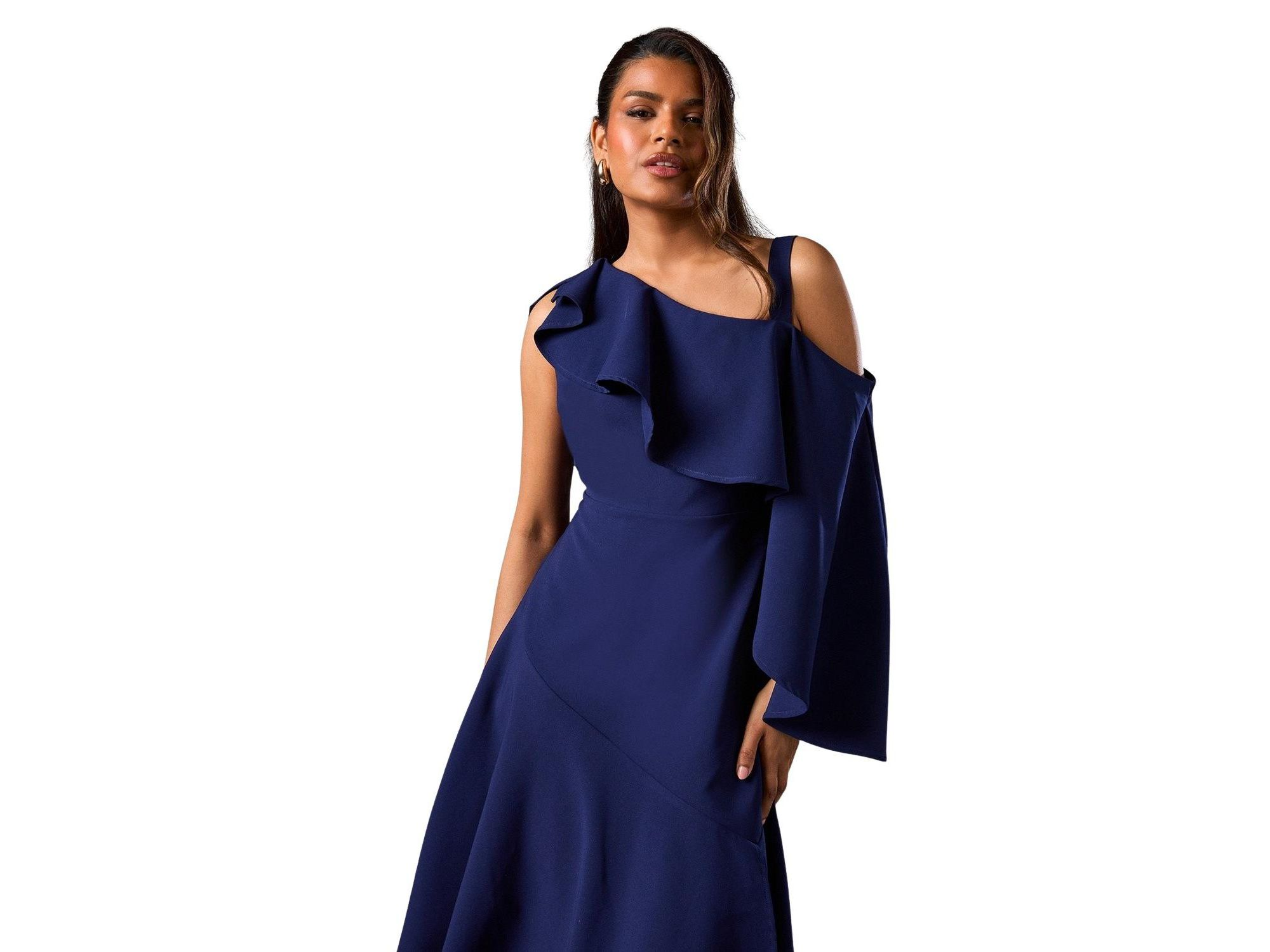 Petite Midi Wedding Guest Dress — Image 3