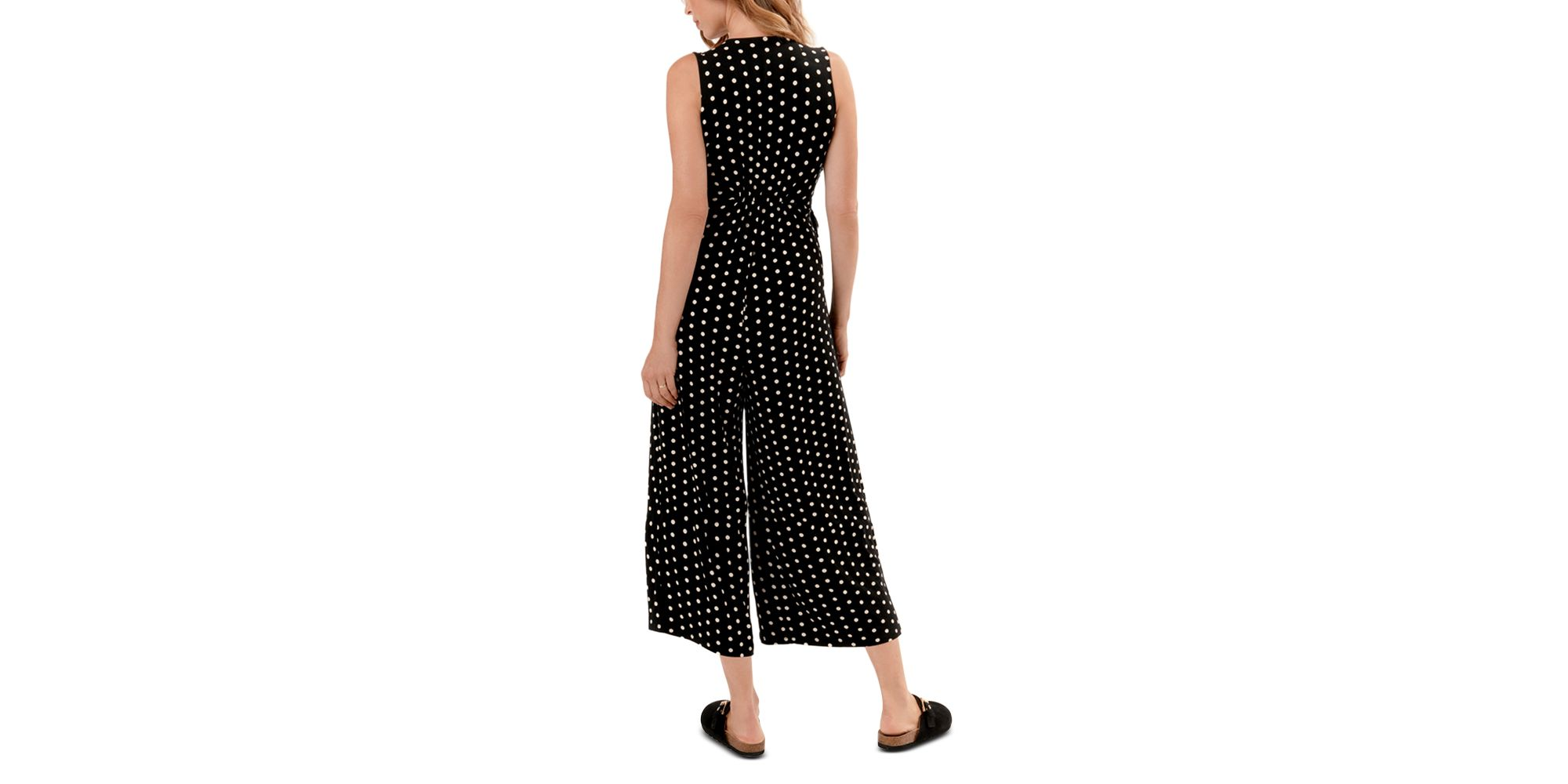 Francesca Cropped Wrap Maternity Jumpsuit — Image 4