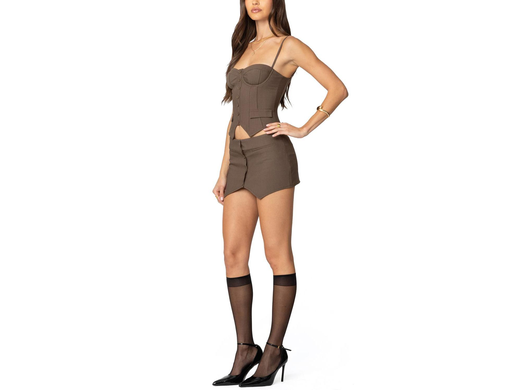 Ellis Buttoned Up Mini Skort — Image 3