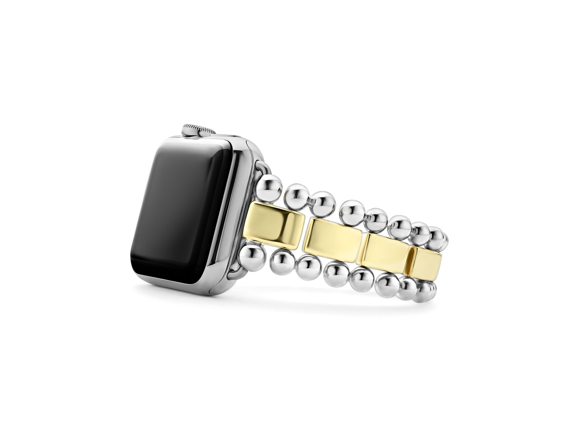 Smart Caviar Sterling Silver 18K Gold Apple™ Watch Bracelet, 38-44mm — Image 7