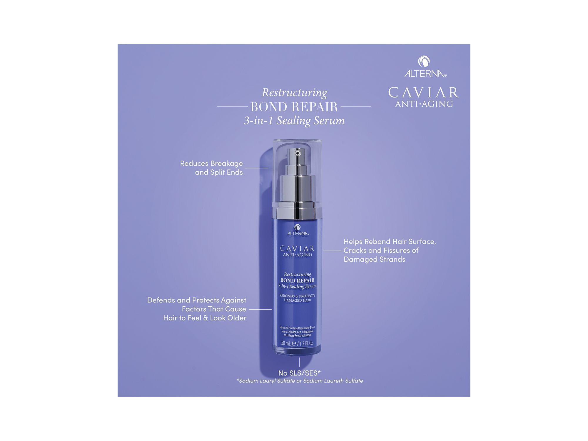 Caviar Anti-Aging Restructuring Bond Repair 3-in-1 Sealing Serum 1.7 oz. — Image 3