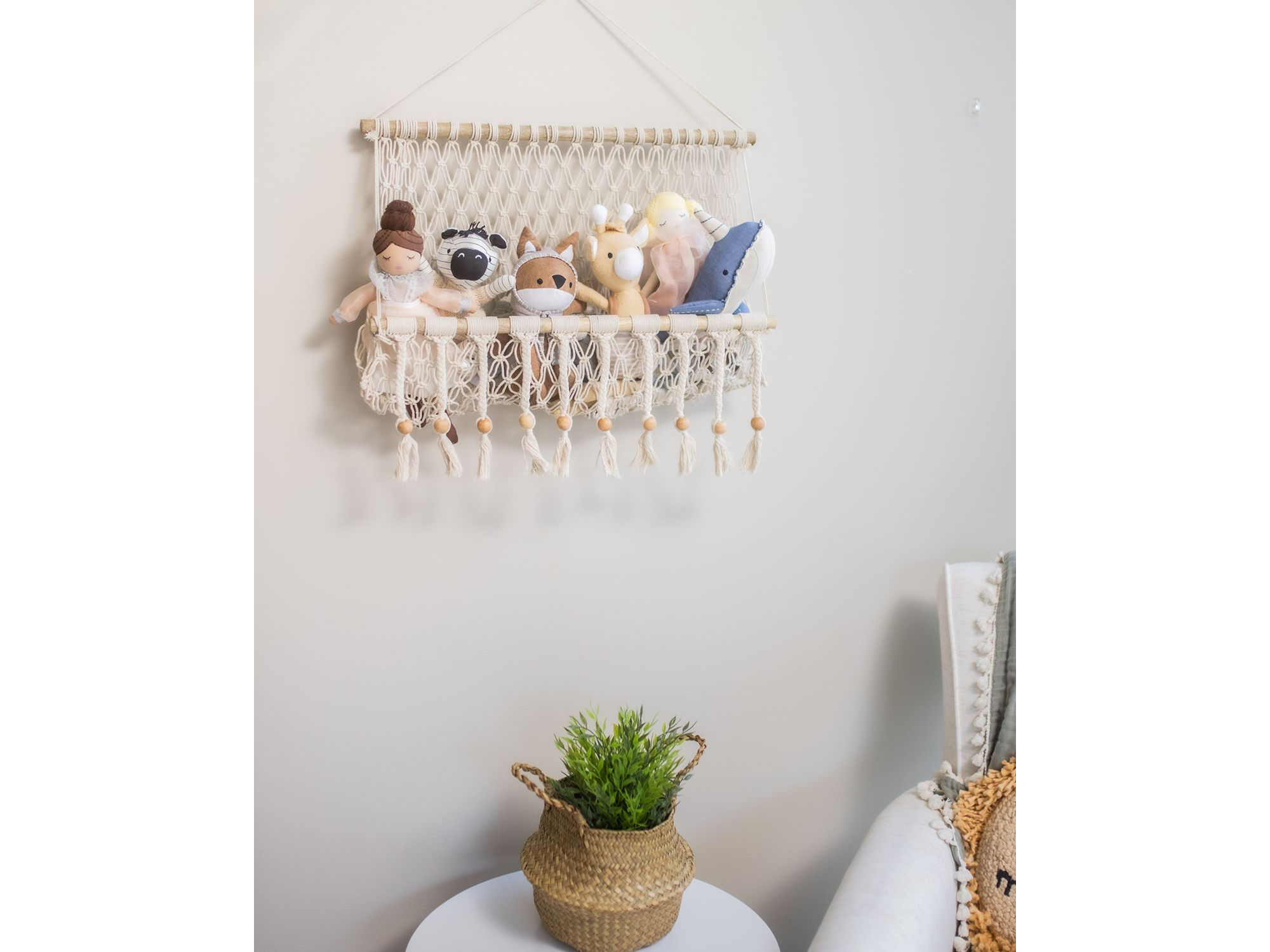 Willow Macrame Storage Wall Decor — Image 5