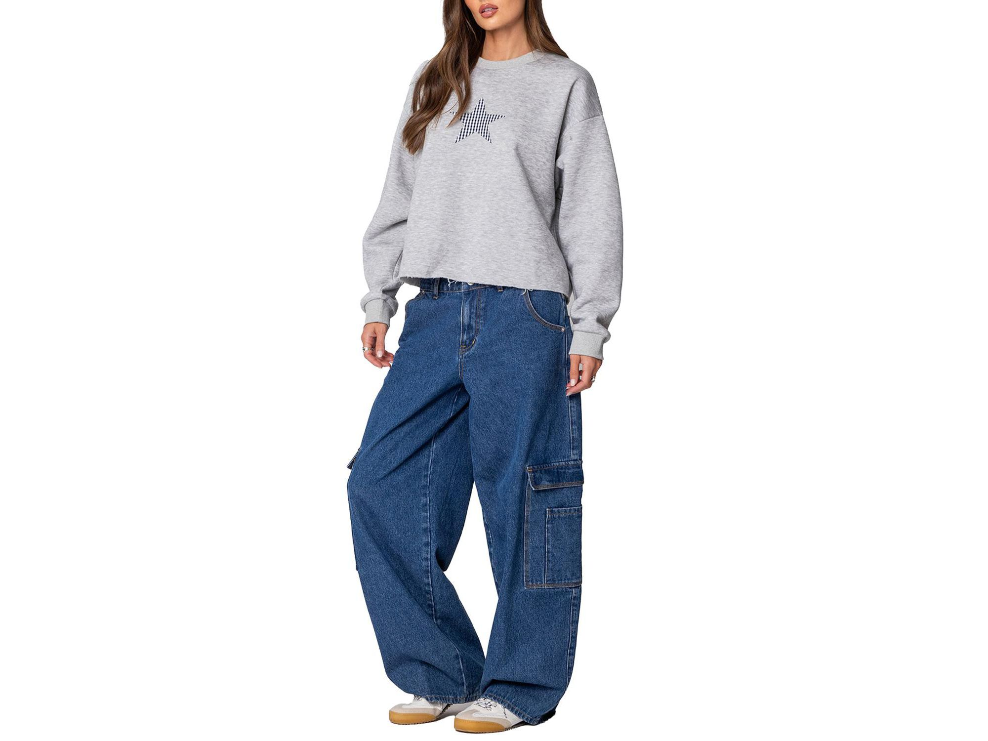Gingham Star Sweatshirt — Image 3
