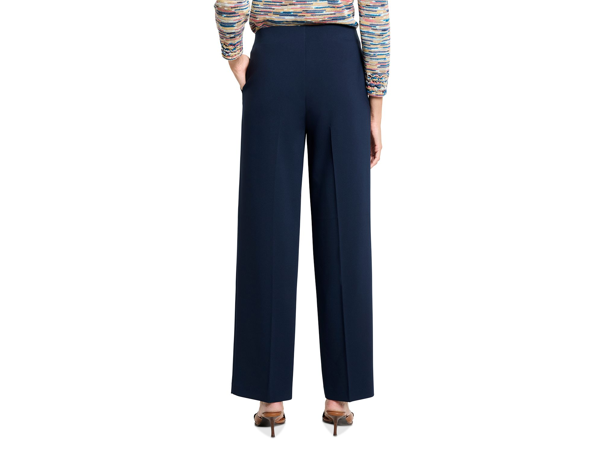 Stretch Suiting Wide Leg Pants — Image 3