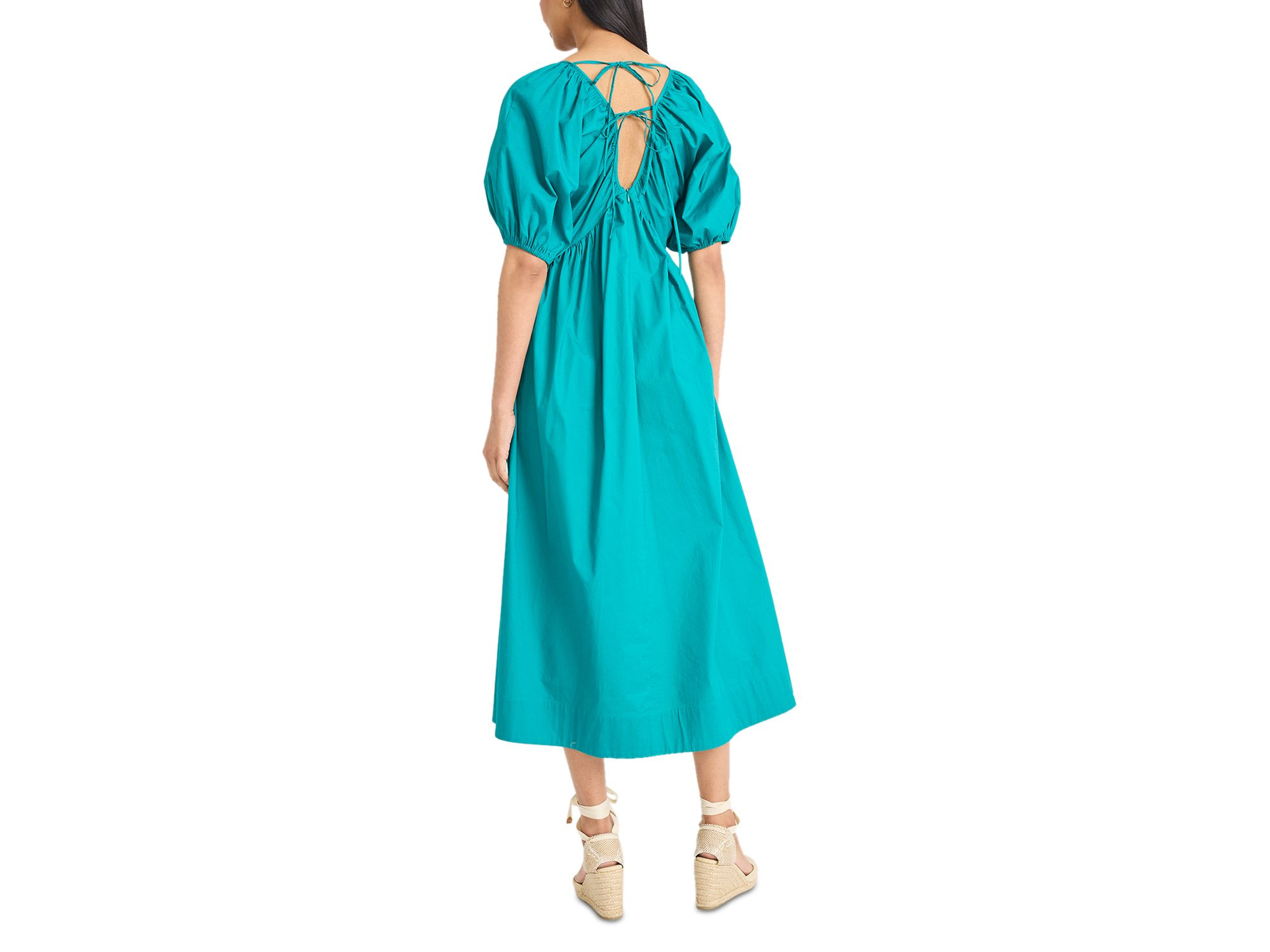 Puff Sleeve Midi Dress — Image 3