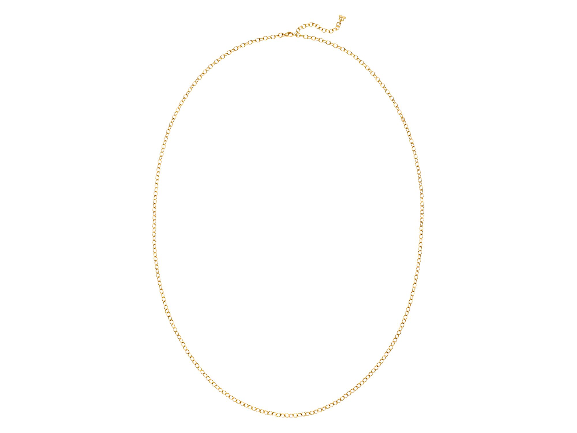 18K Yellow Gold Chain Necklace, 32" — Image 3