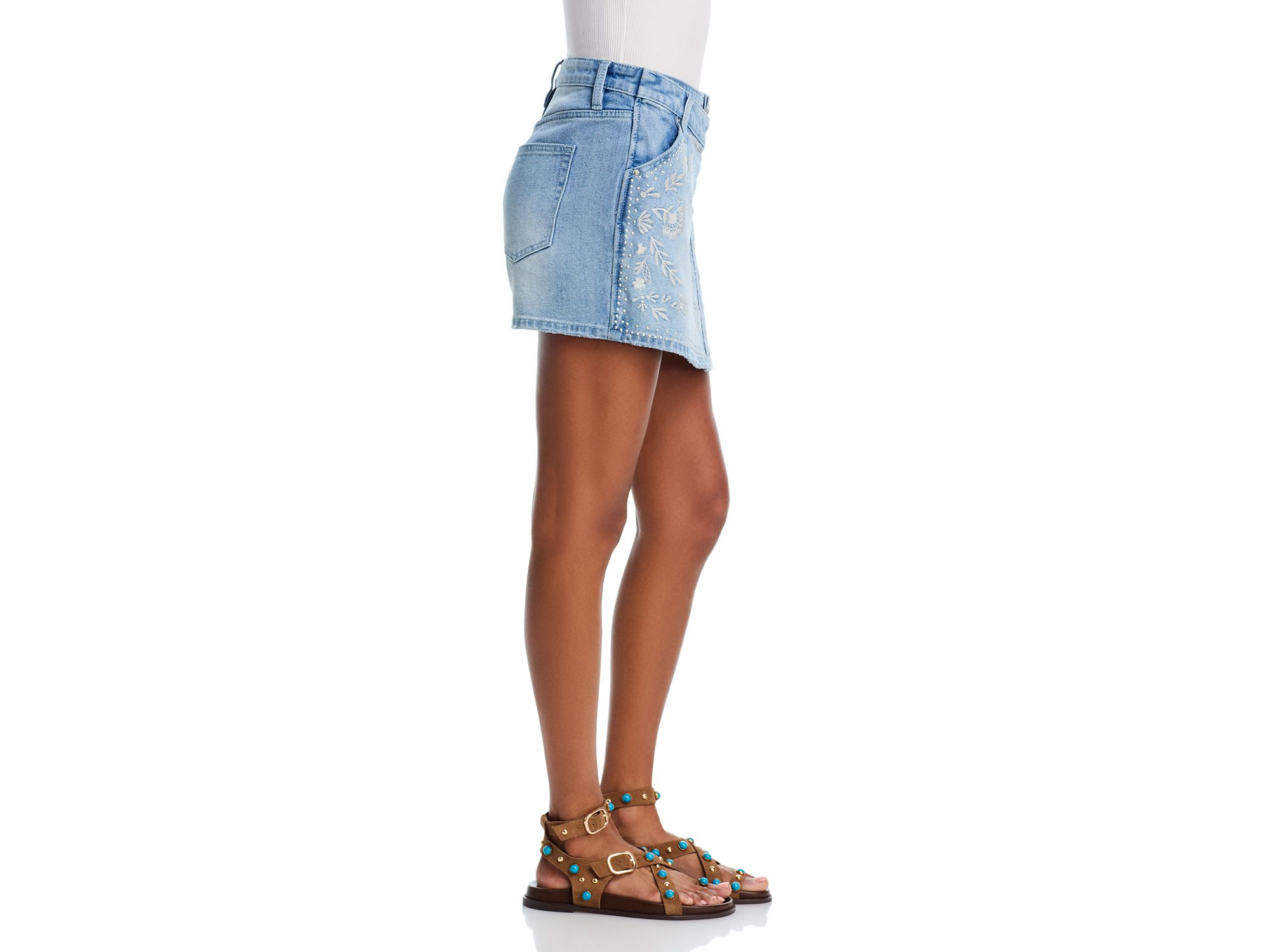 Embroidery Stud Crossover Skort - Exclusive — Image 4