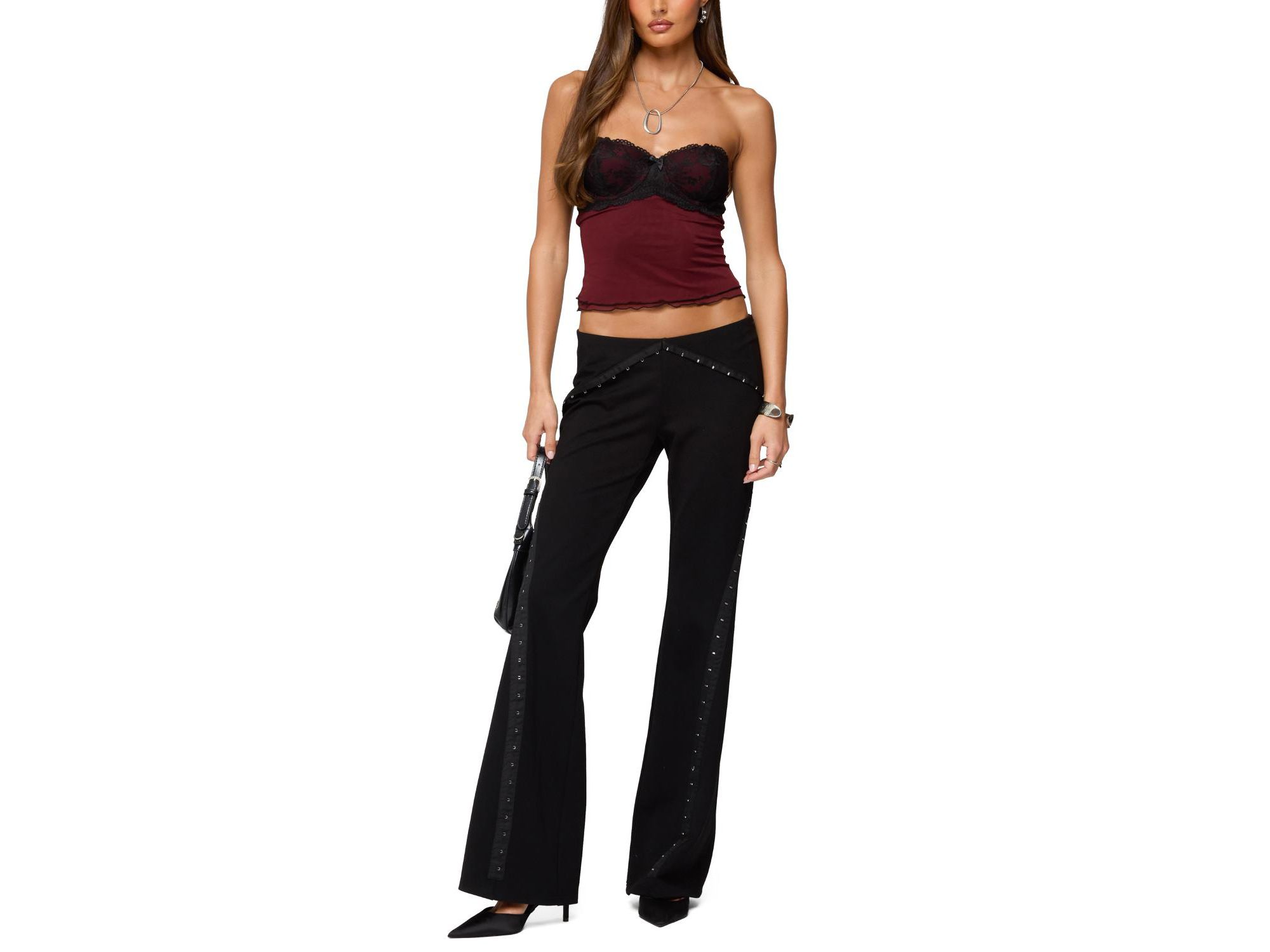 Contrast Lacey Mesh Bra Top — Image 4