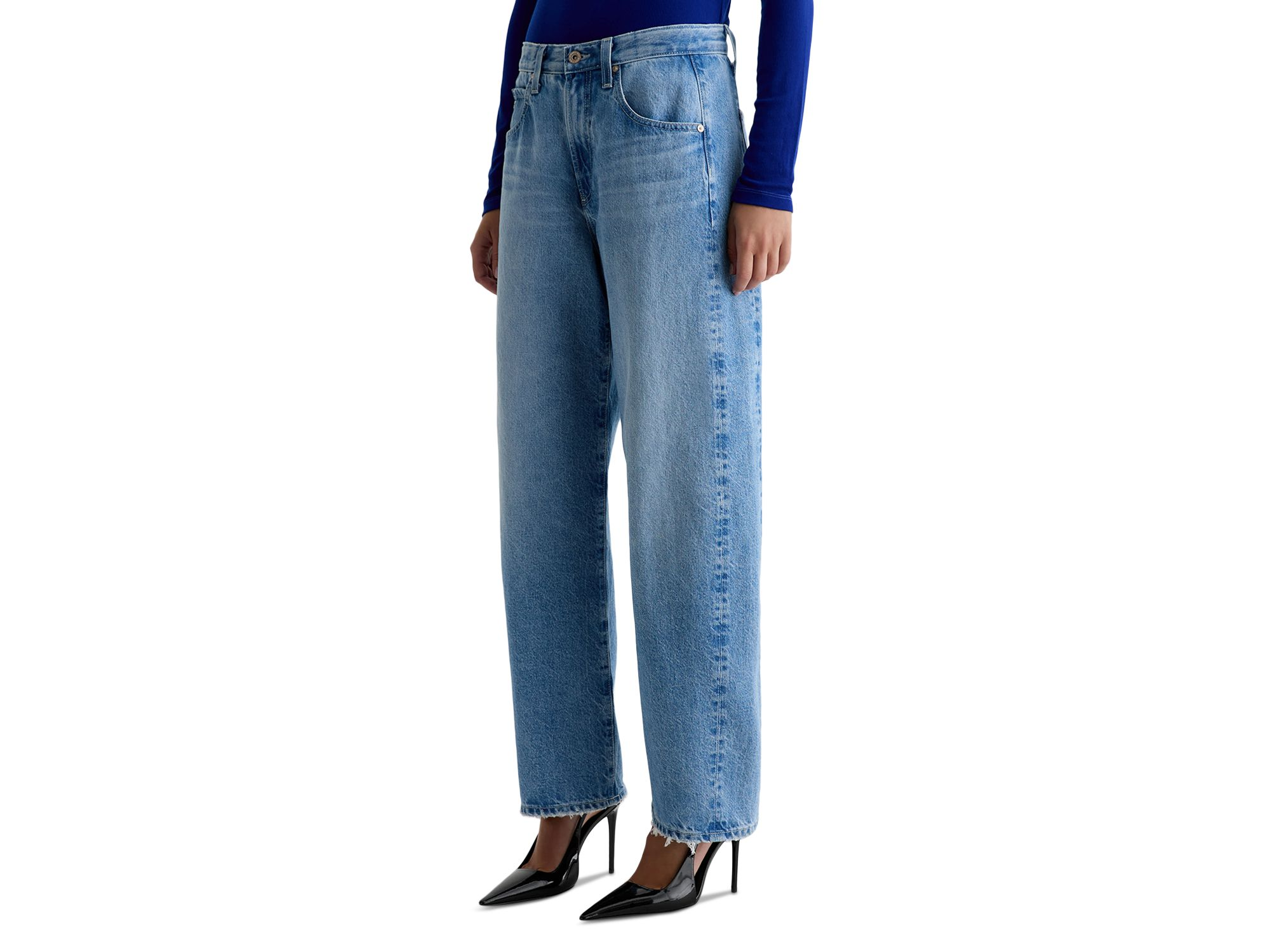 Hattie High Rise Barrel Jeans in Blueprint — Image 5