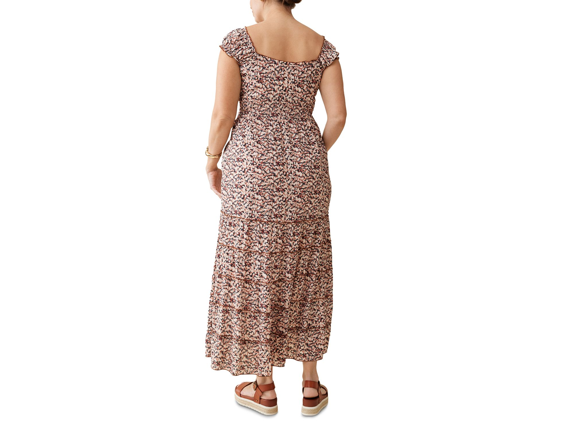 Maternity Cap Sleeve Maxi Dress — Image 3
