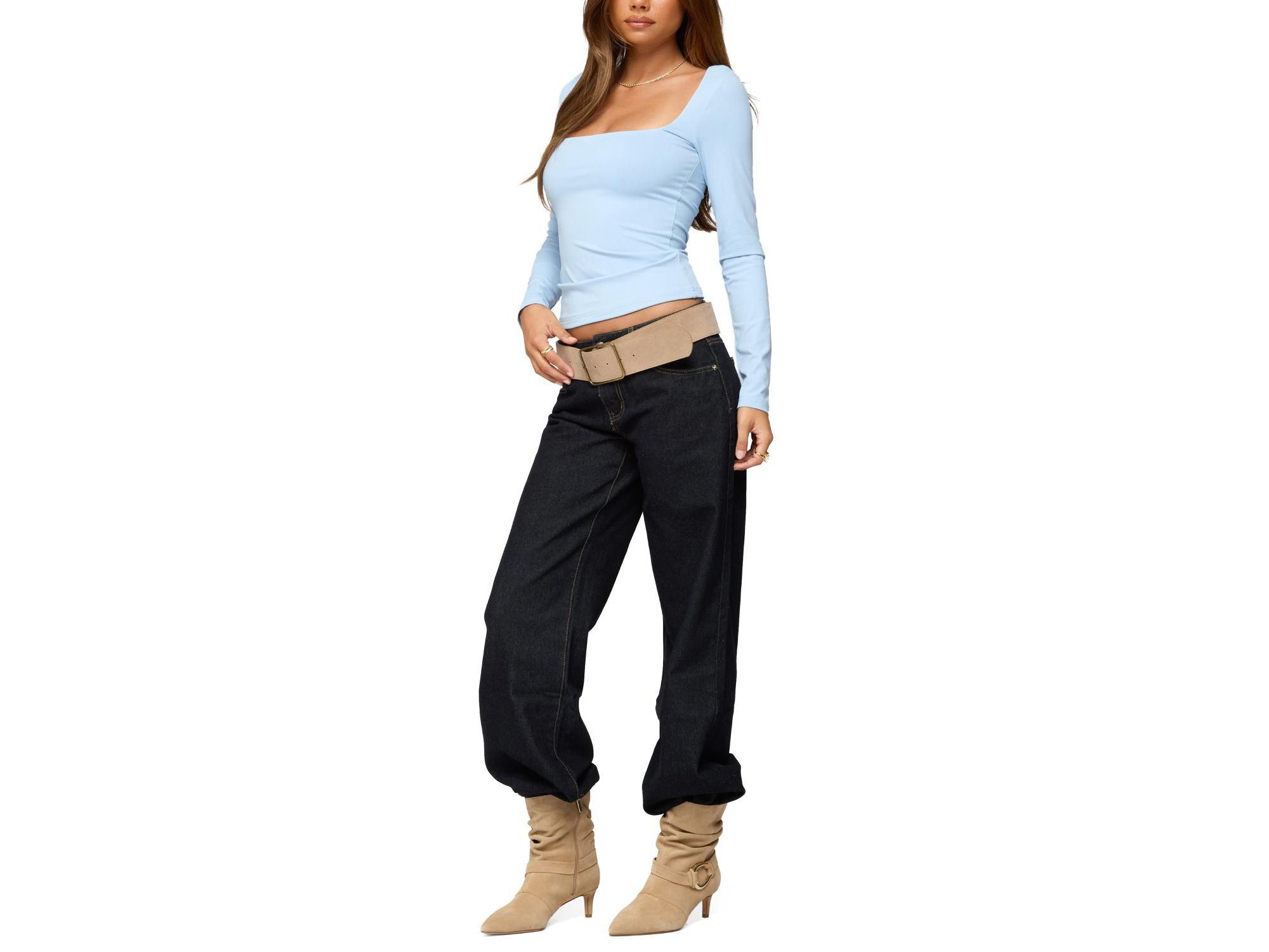 Lovie Fitted Square Neck Top — Image 5
