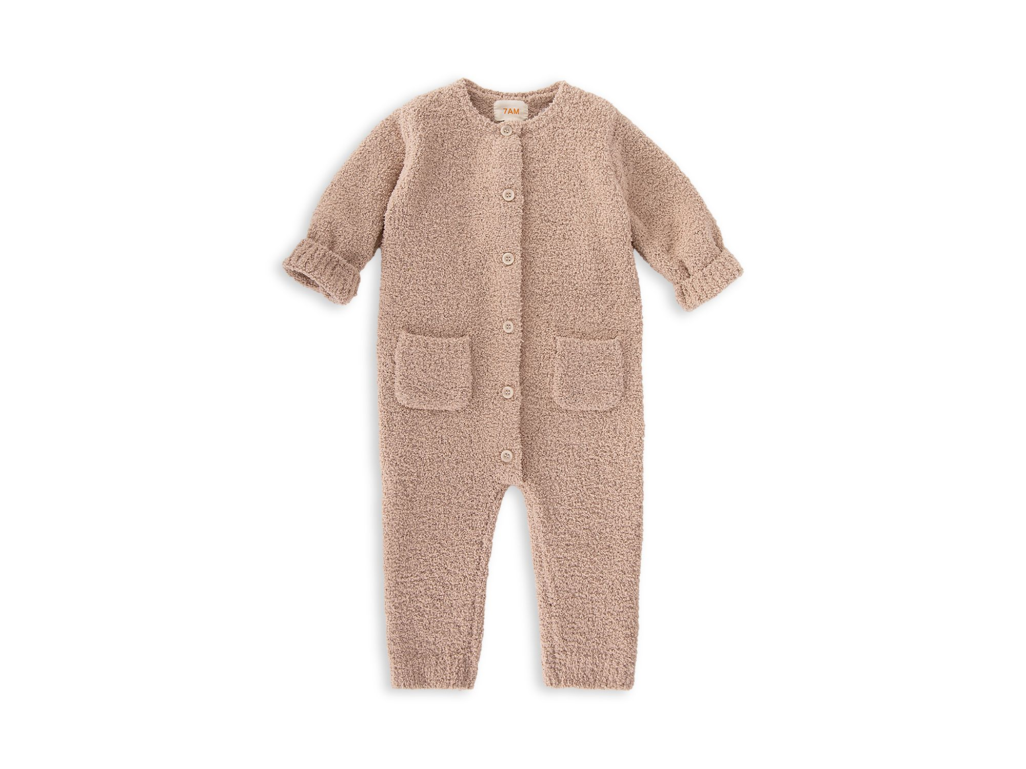 Unisex Fuzzy Long Sleeve Jumpsuit - Baby — Image 6