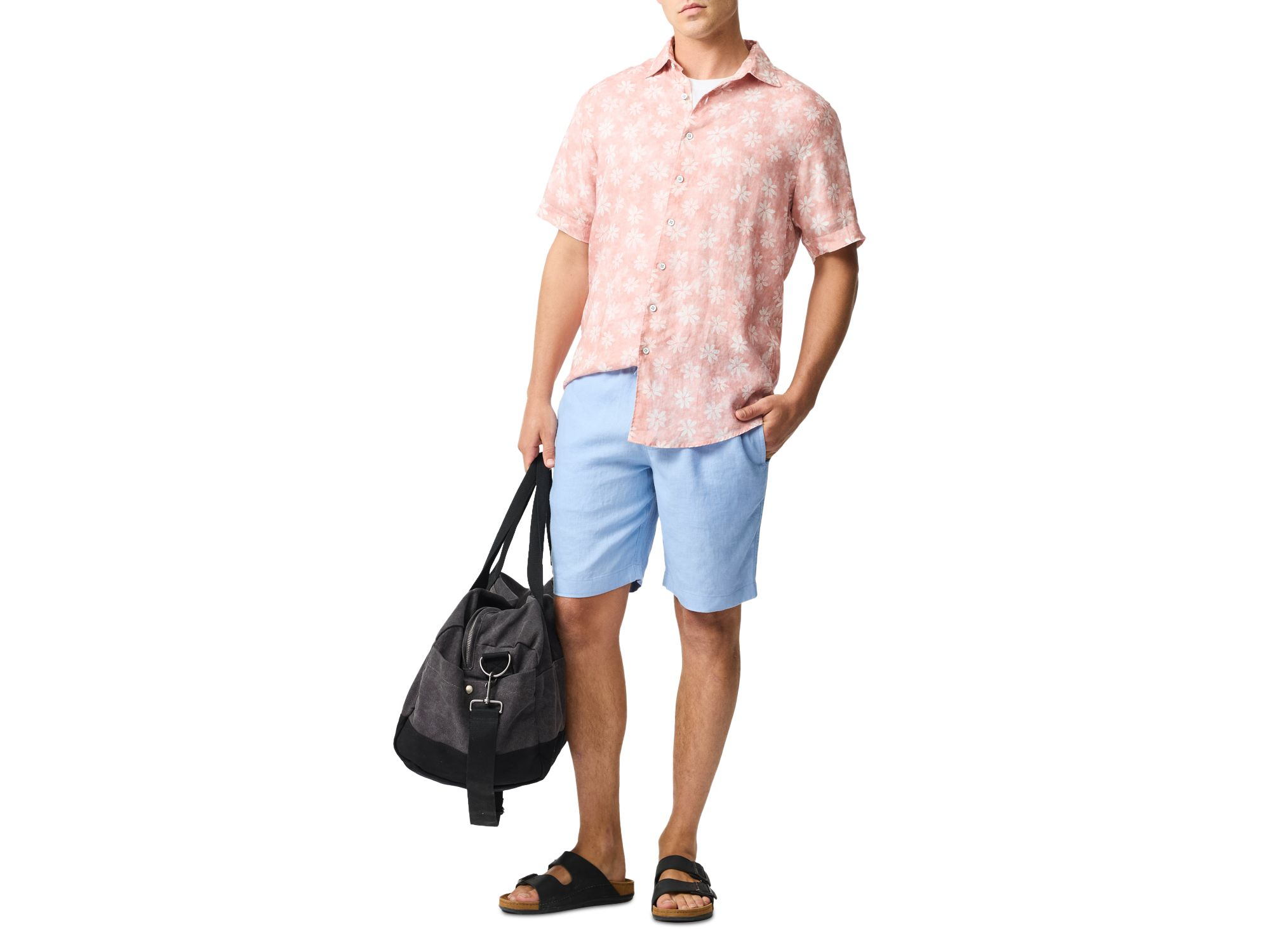 Belleknowes Regular Fit Short Sleeve Linen Shirt — Image 6