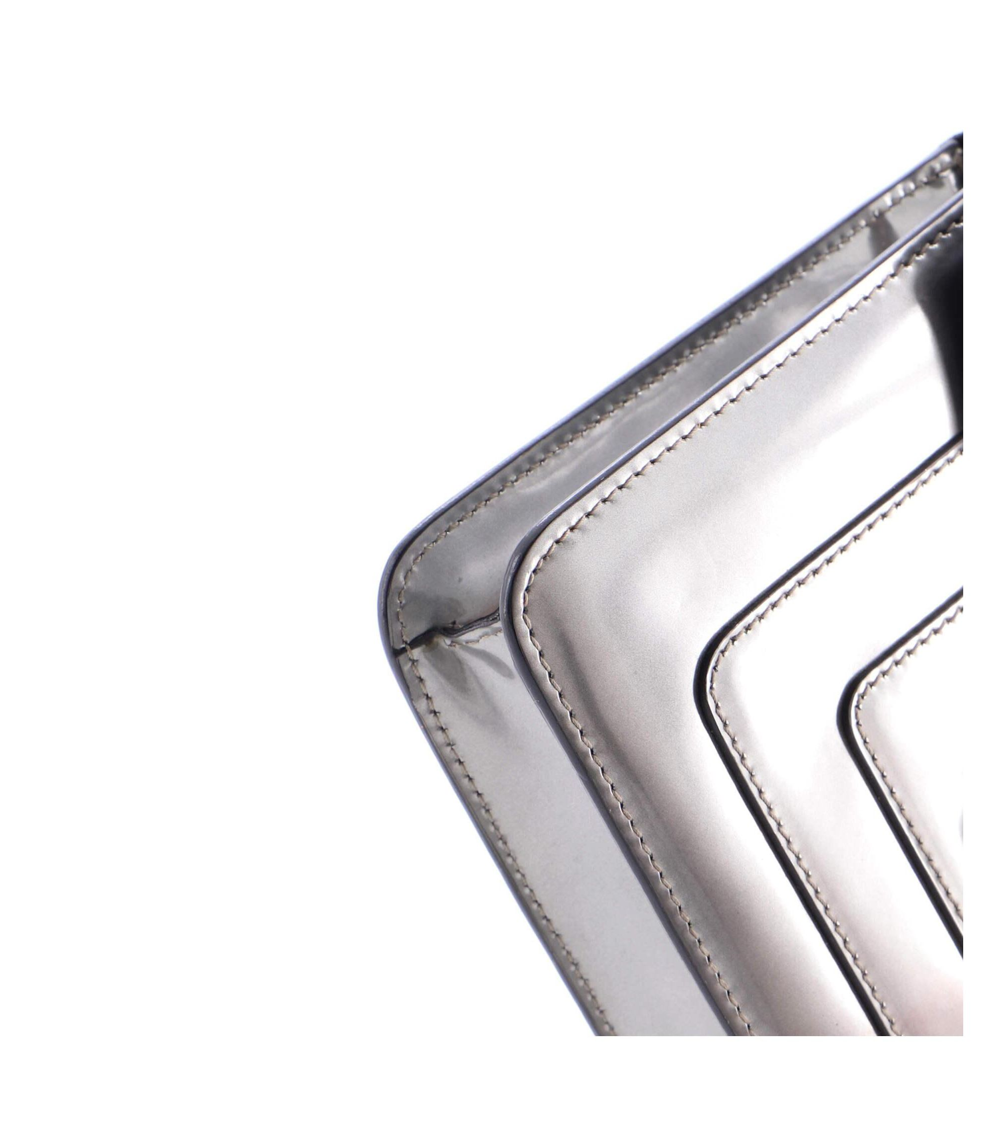 Small Serpenti Forever Square Shoulder Bag Metallic Leather — Image 4
