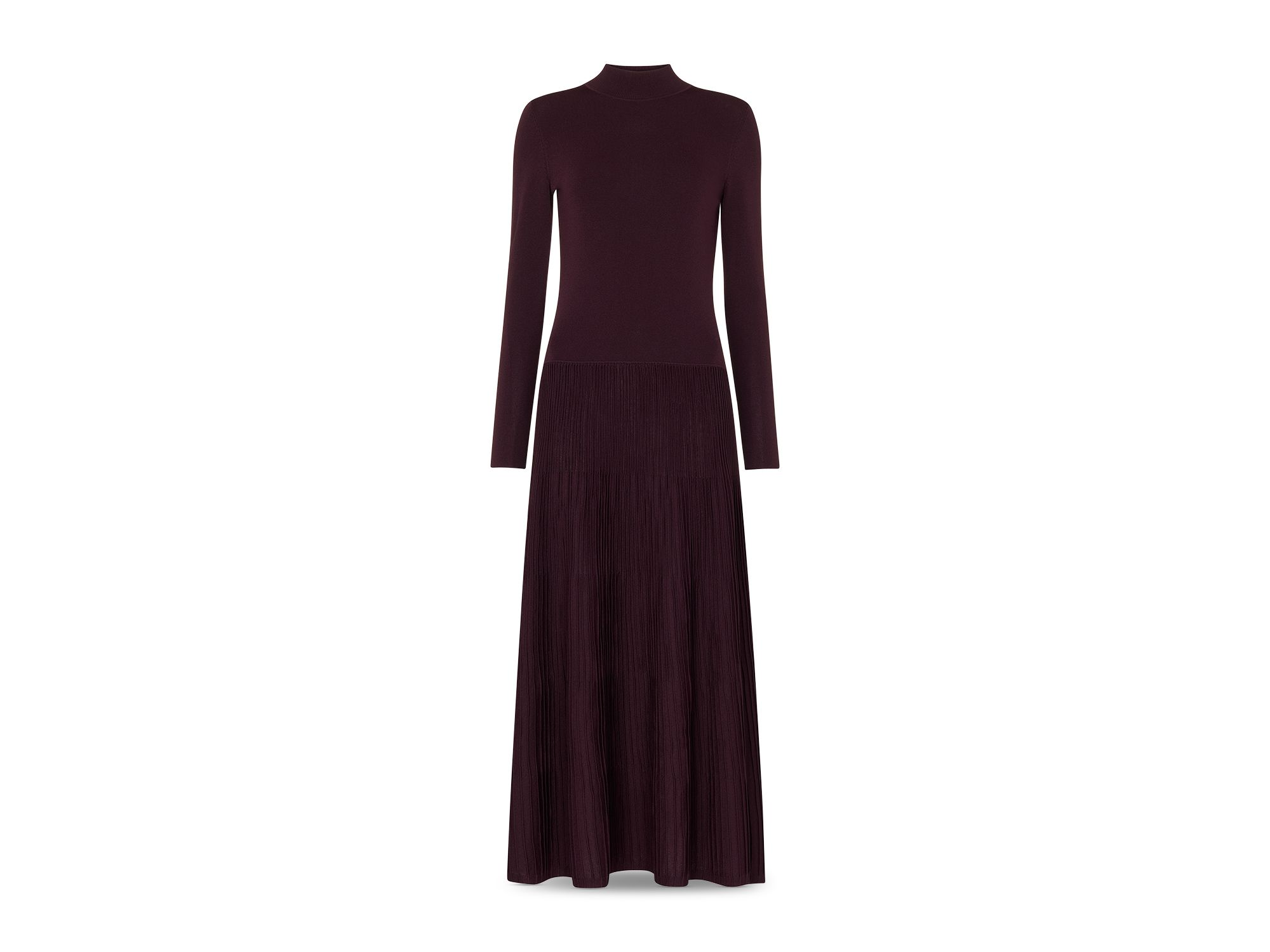 Petites Pleated Knit Dress — Image 5