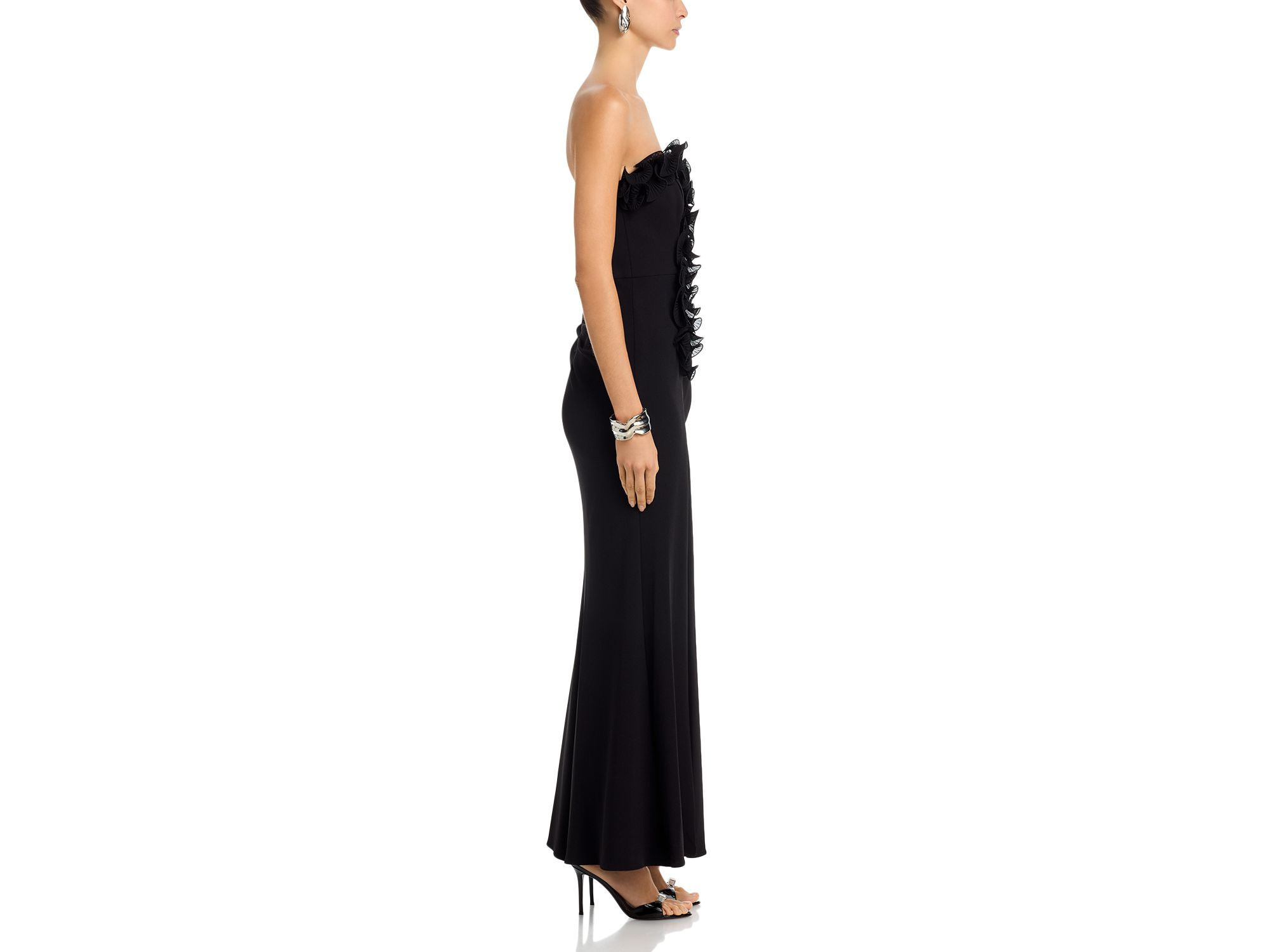 Strapless Scuba Crepe Dress - Exclusive — Image 5