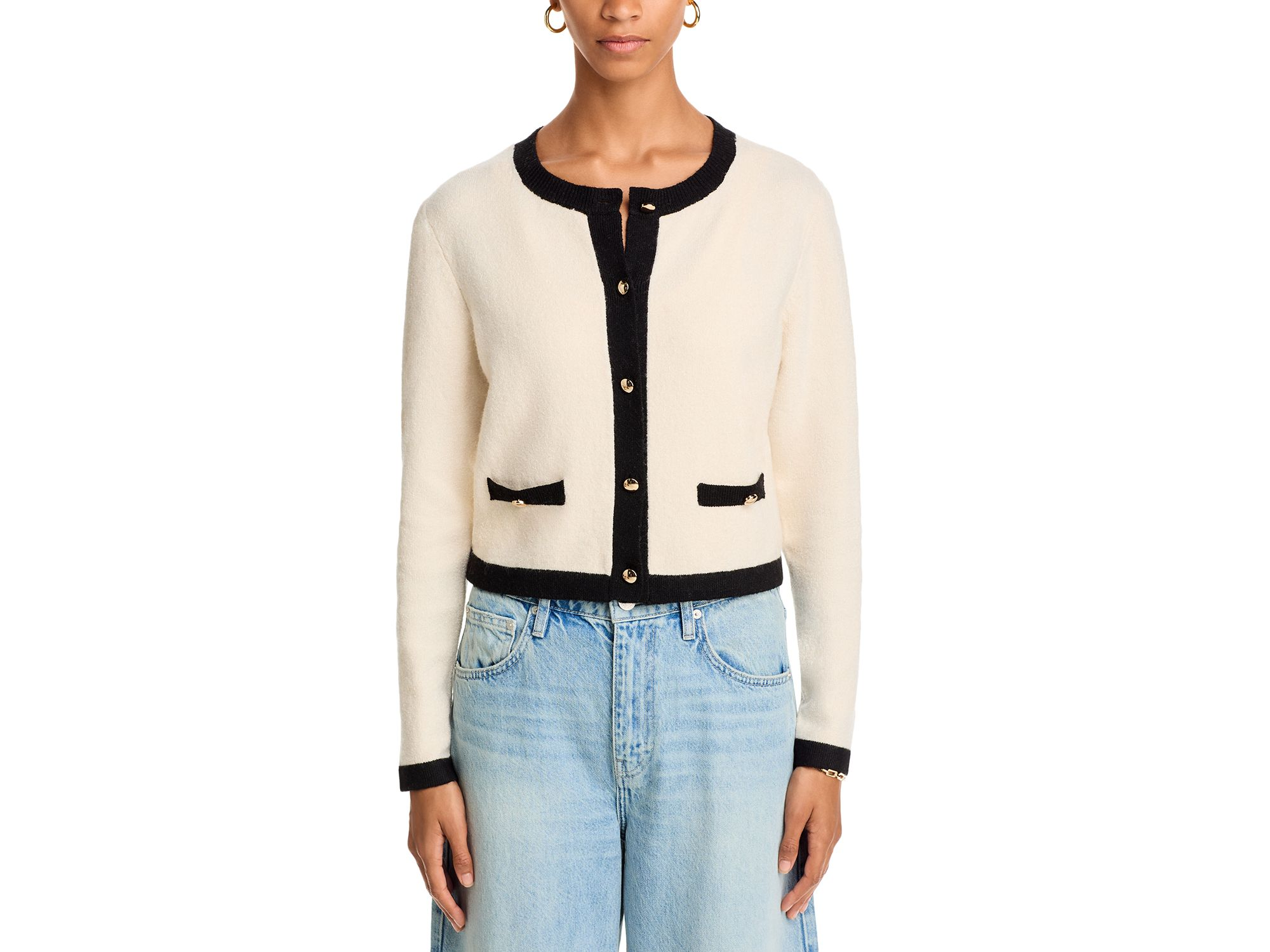 Vhari Contrast Trim Cardigan — Image 5