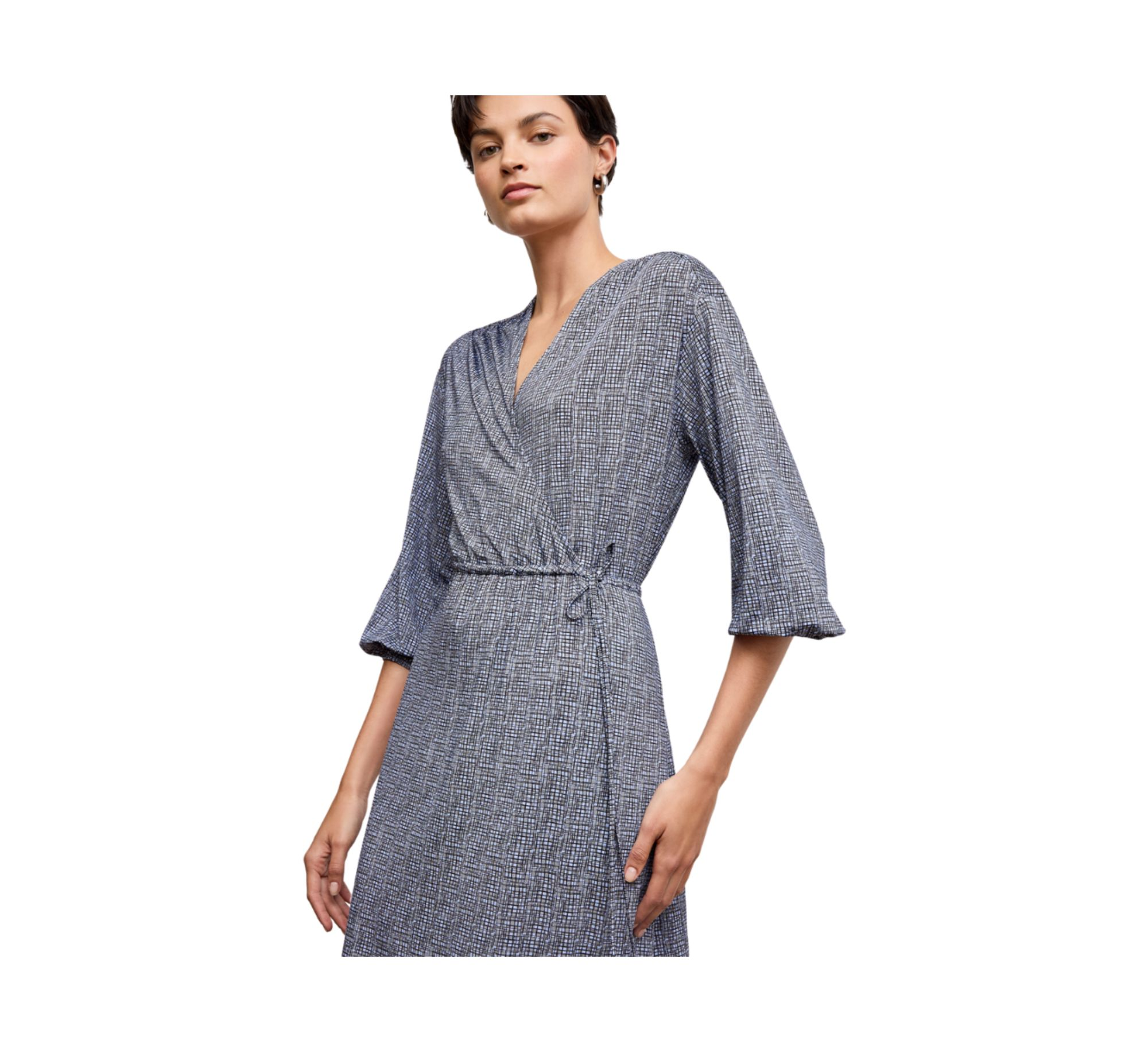 Hope Wrap Dress - Printed Jersey — Image 4