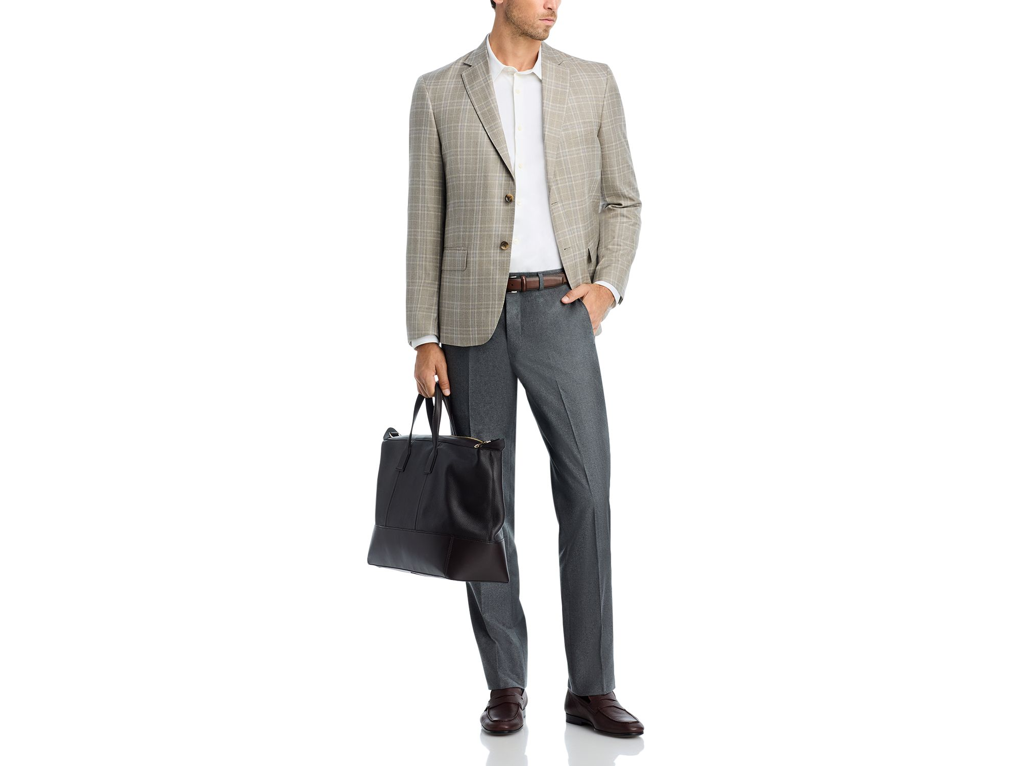 Plaid Regular Fit Sport Coat - Exclusive — Image 6