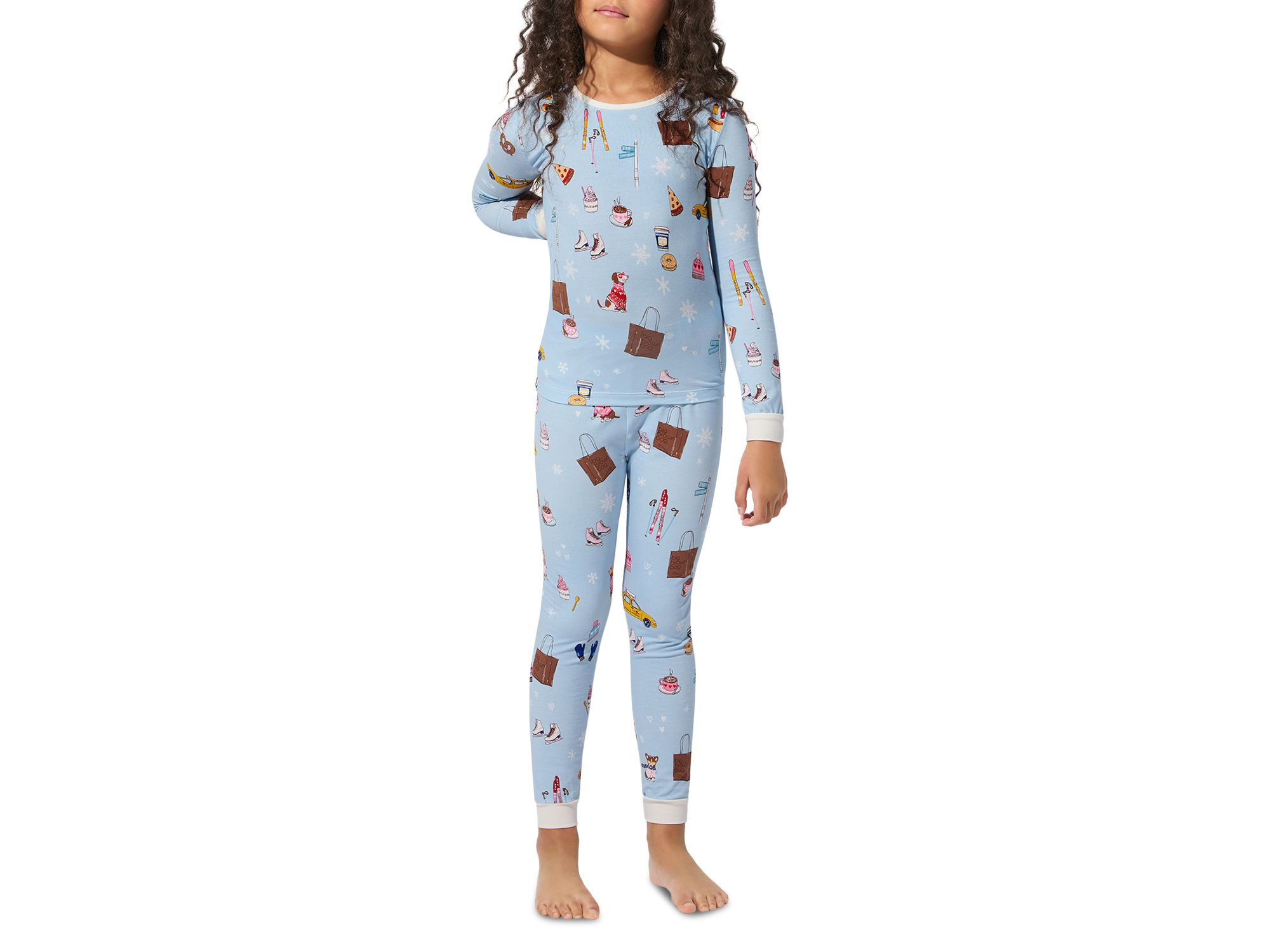 Unisex Long Sleeved Pajama Set, Little Kid, Big Kid - Exclusive — Image 5