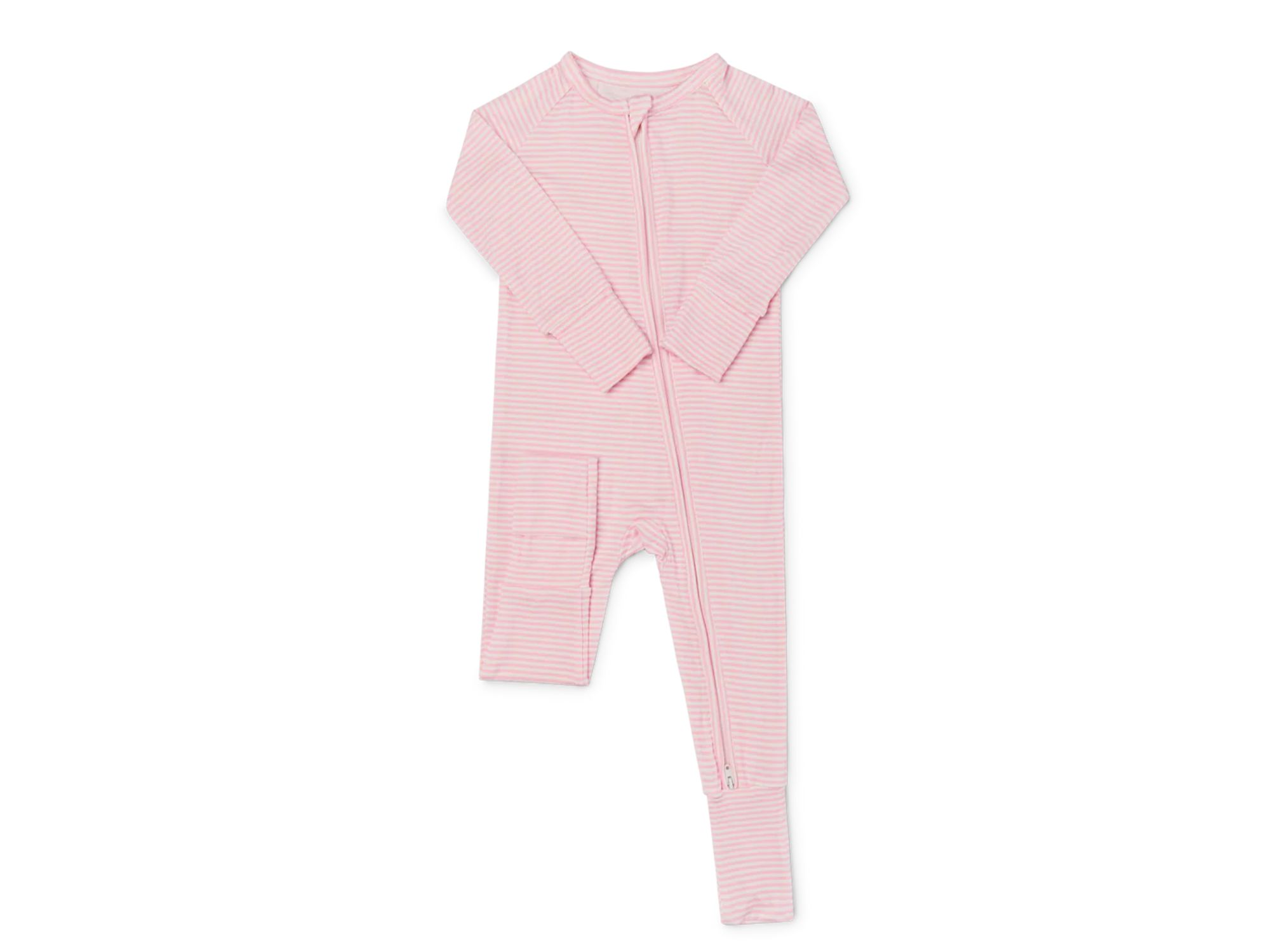 Girls' Peony Stripe Bamboo Sleeper - Baby — Image 4