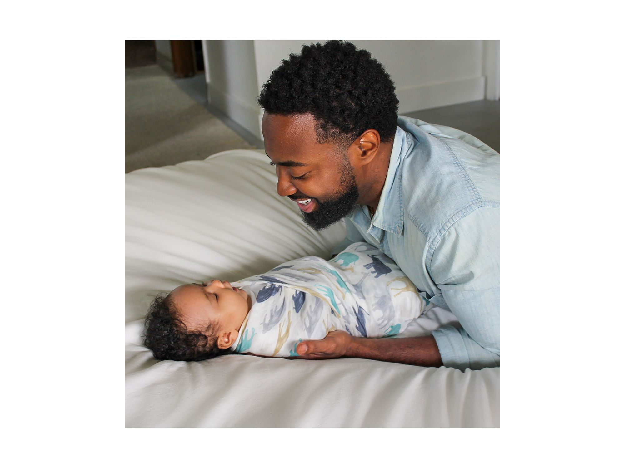 3 Pk. Silky Soft Printed Swaddles — Image 5