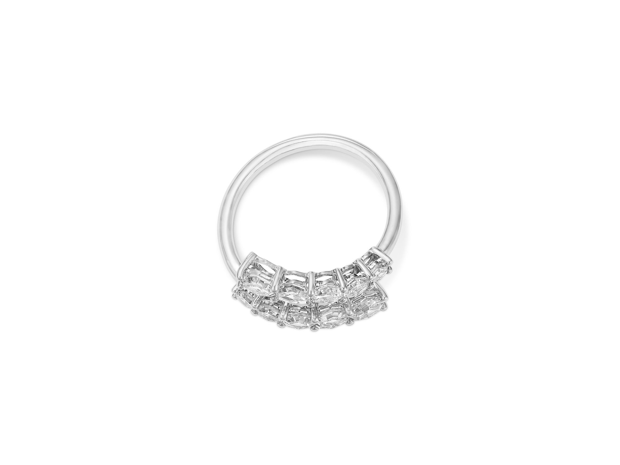 Luxe Collection Certified Lab Grown Diamond Hexagon Wrap Ring in 14K White Gold, 2.0 tcw — Image 3