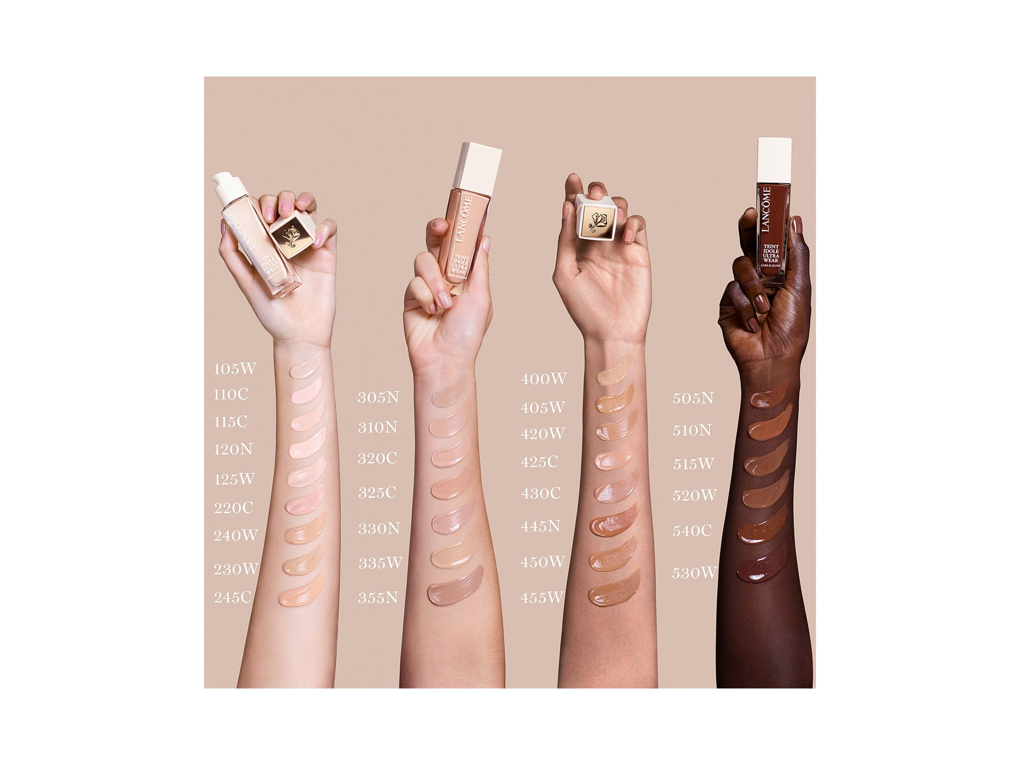 Teint Idole Ultra Wear Care & Glow Serum Foundation 1 oz. — Image 9