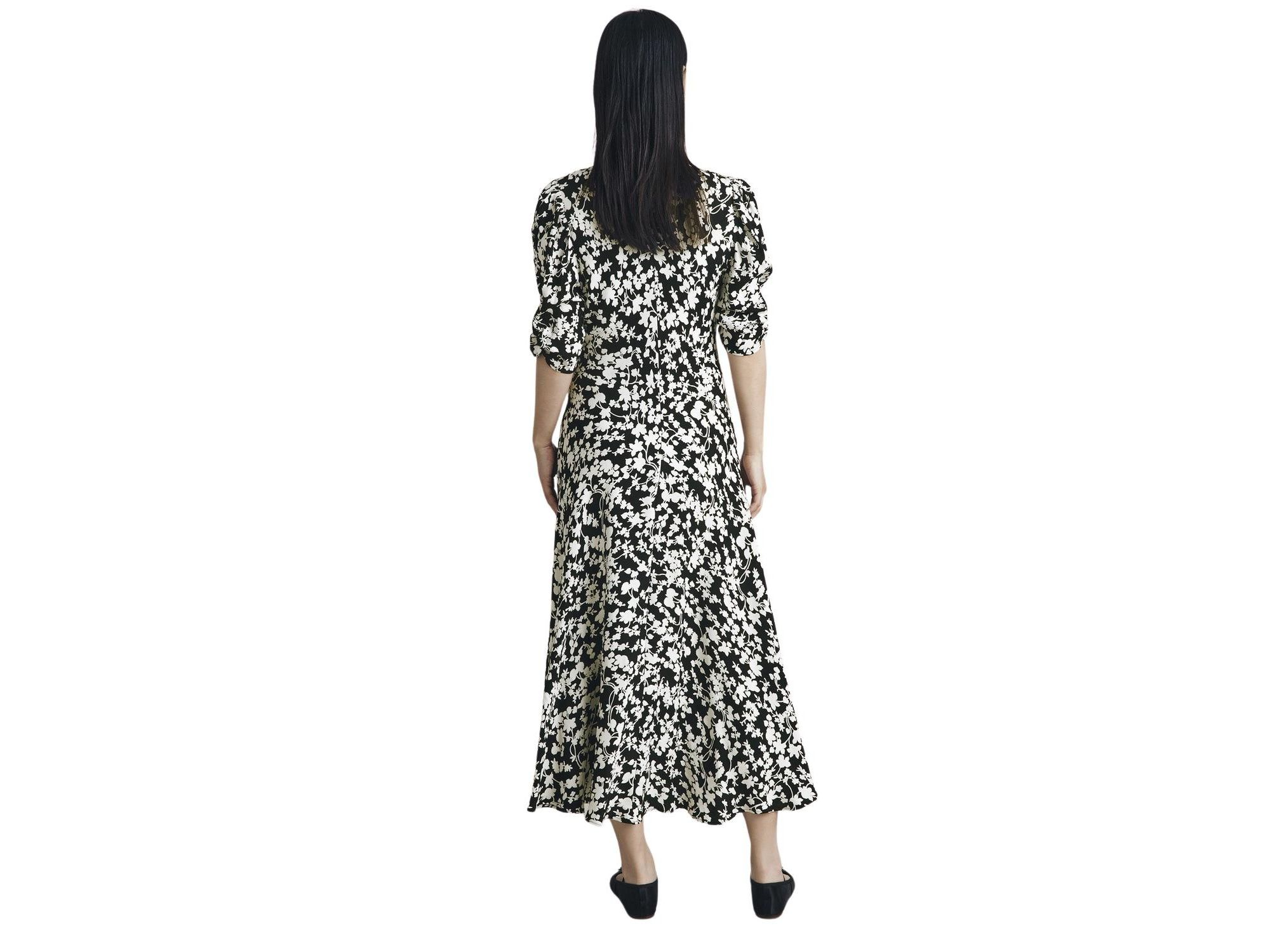 Madi Crepe Floral Midi Dress — Image 3