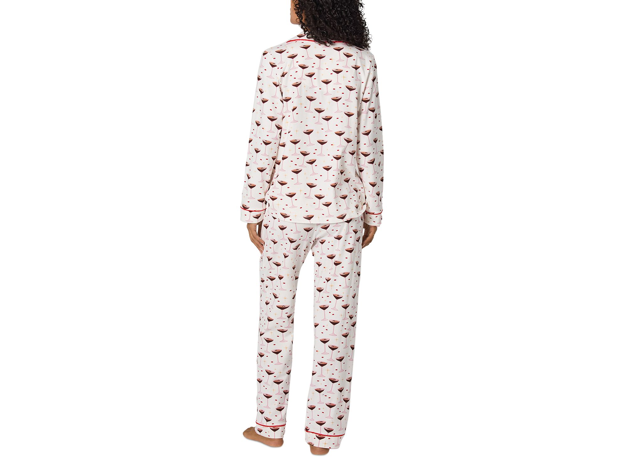 Espresso Kisses Long Sleeve Pajama Set — Image 4