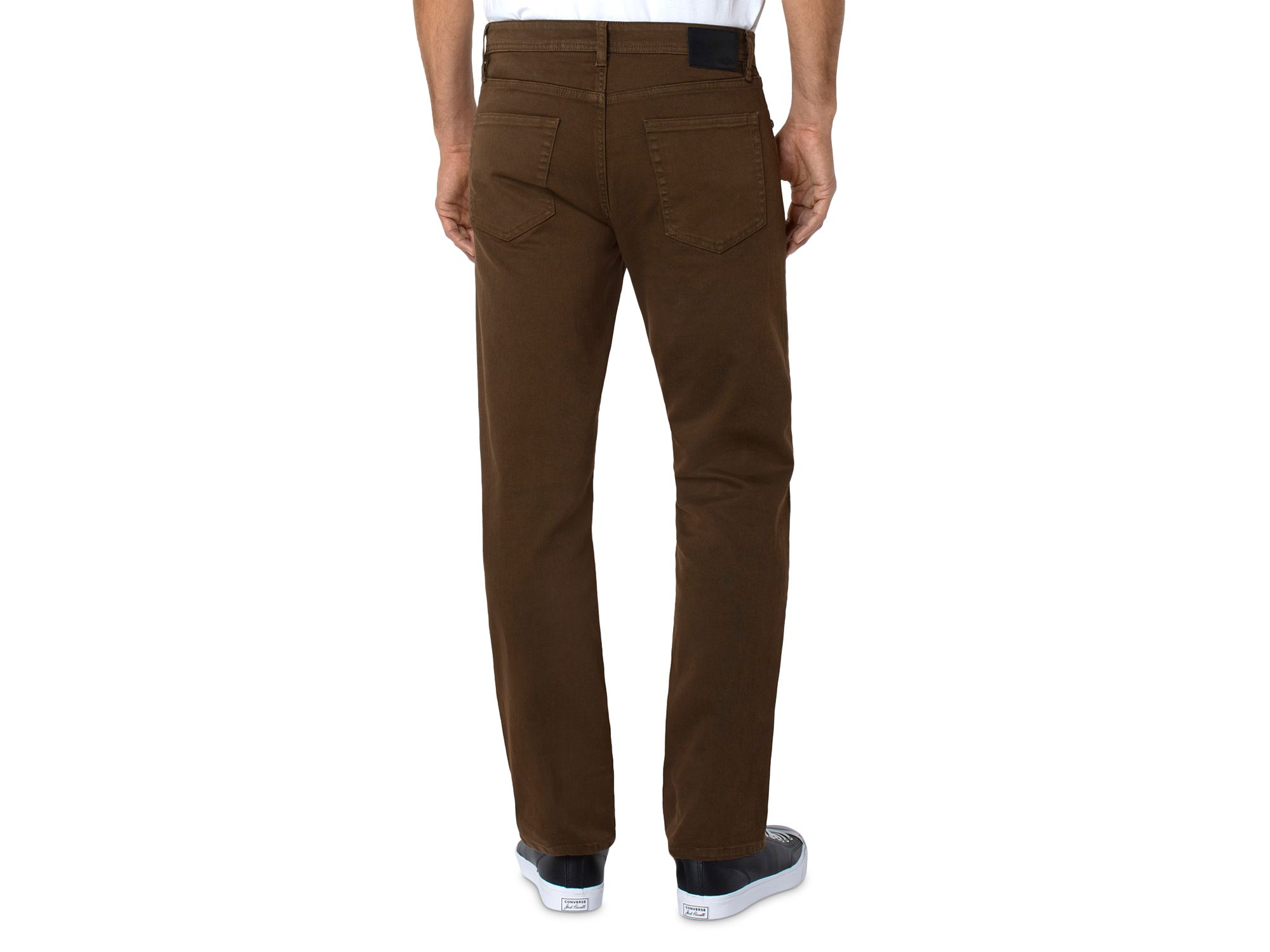 Regent Relaxed Straight Jeans in Tobacco — Image 3