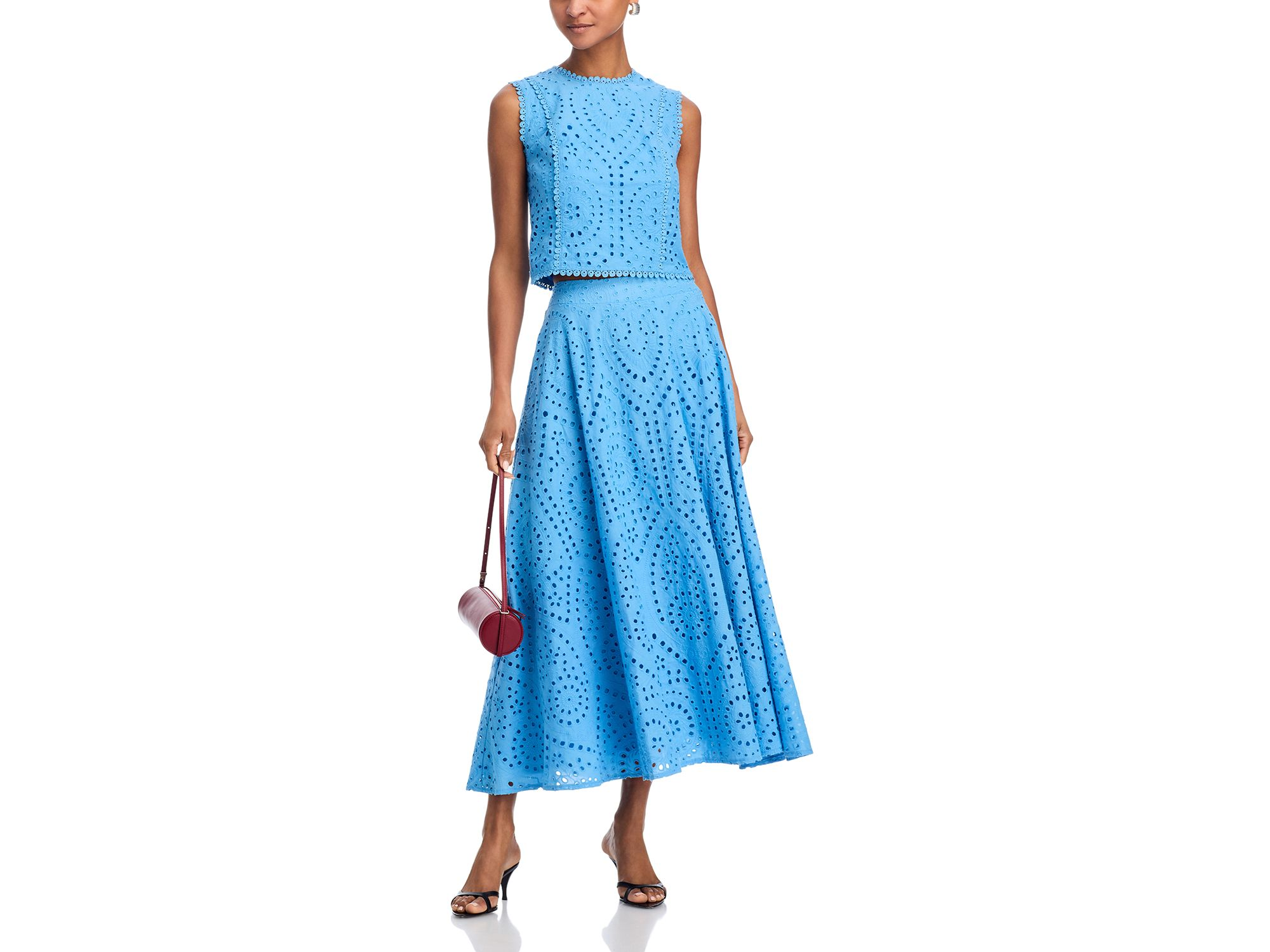 Eyelet Sleeveless Top - Exclusive — Image 4