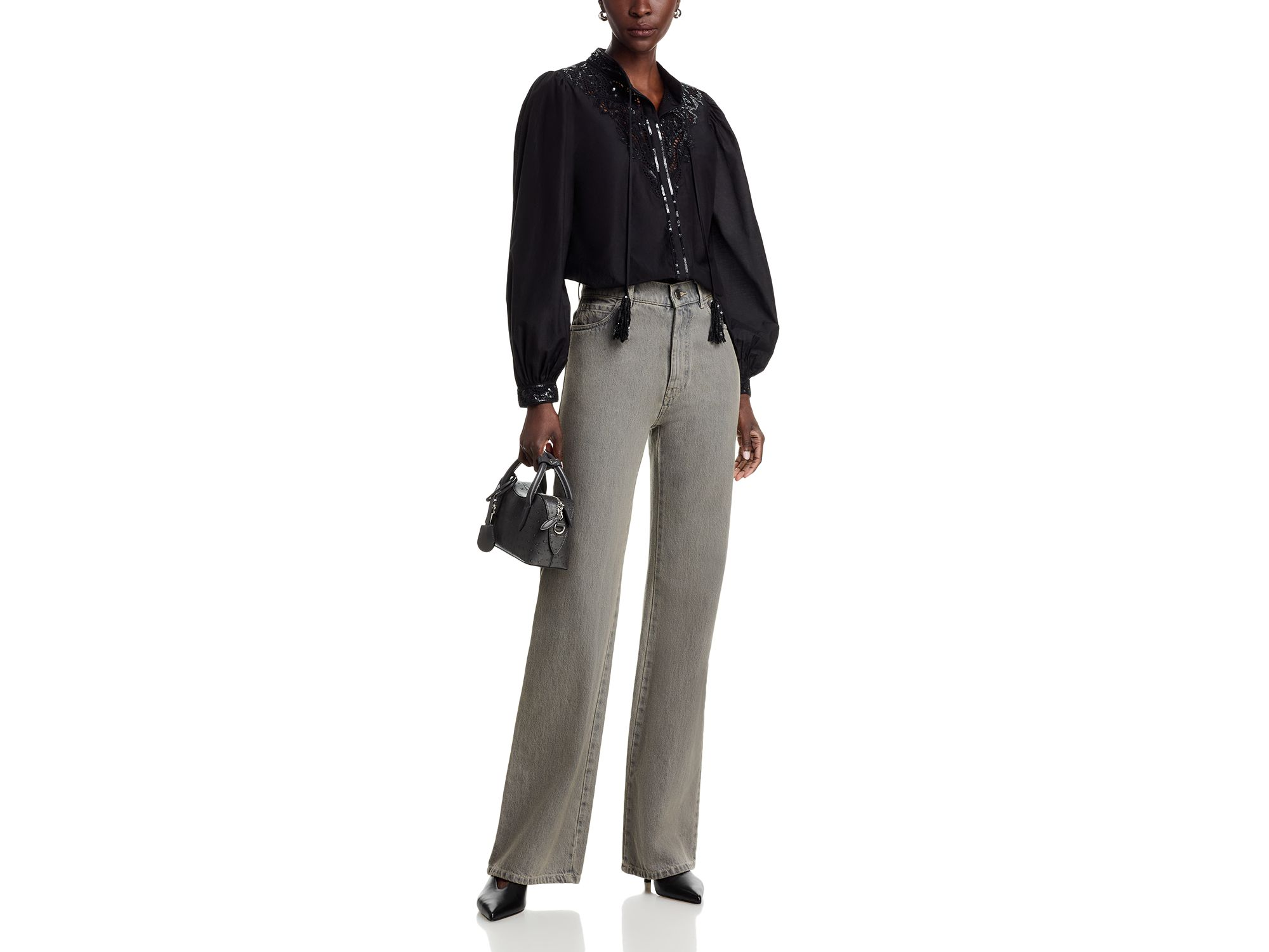 Harper Sequinned Embroidered Blouse — Image 4