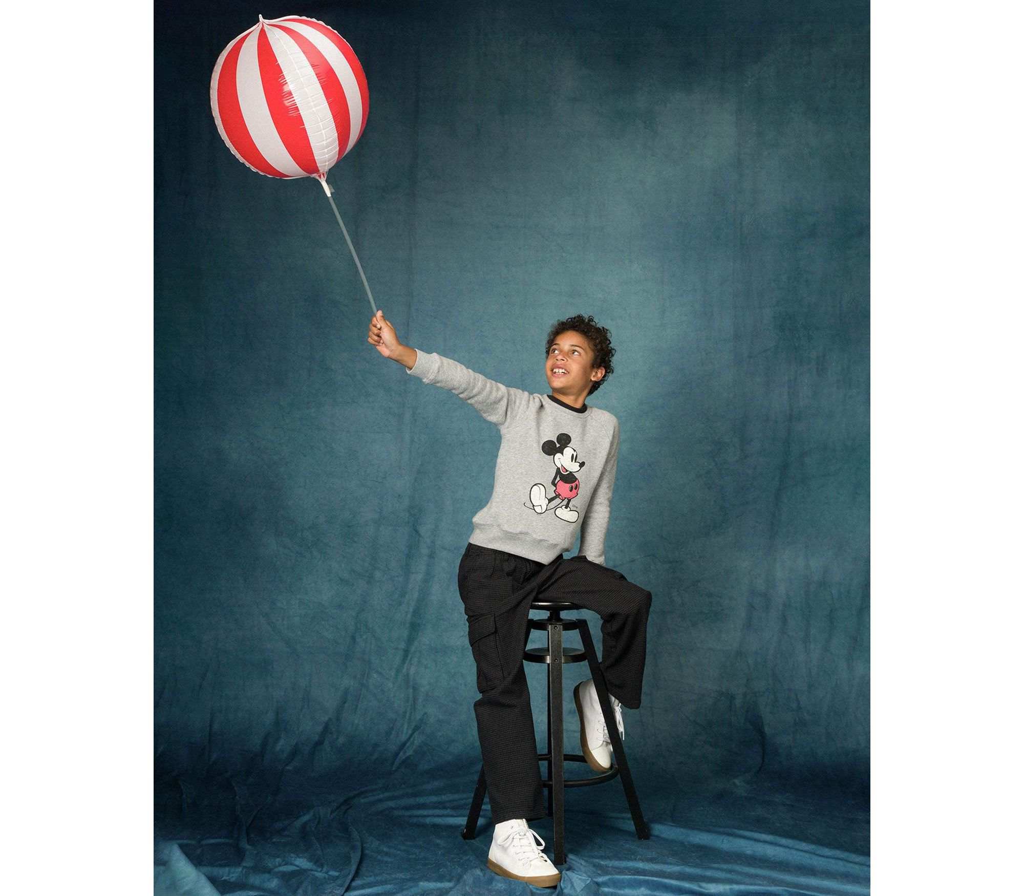 Unisex Classic Mickey Raglan Fleece Sweatshirt - Little Kid, Big Kid — Image 3