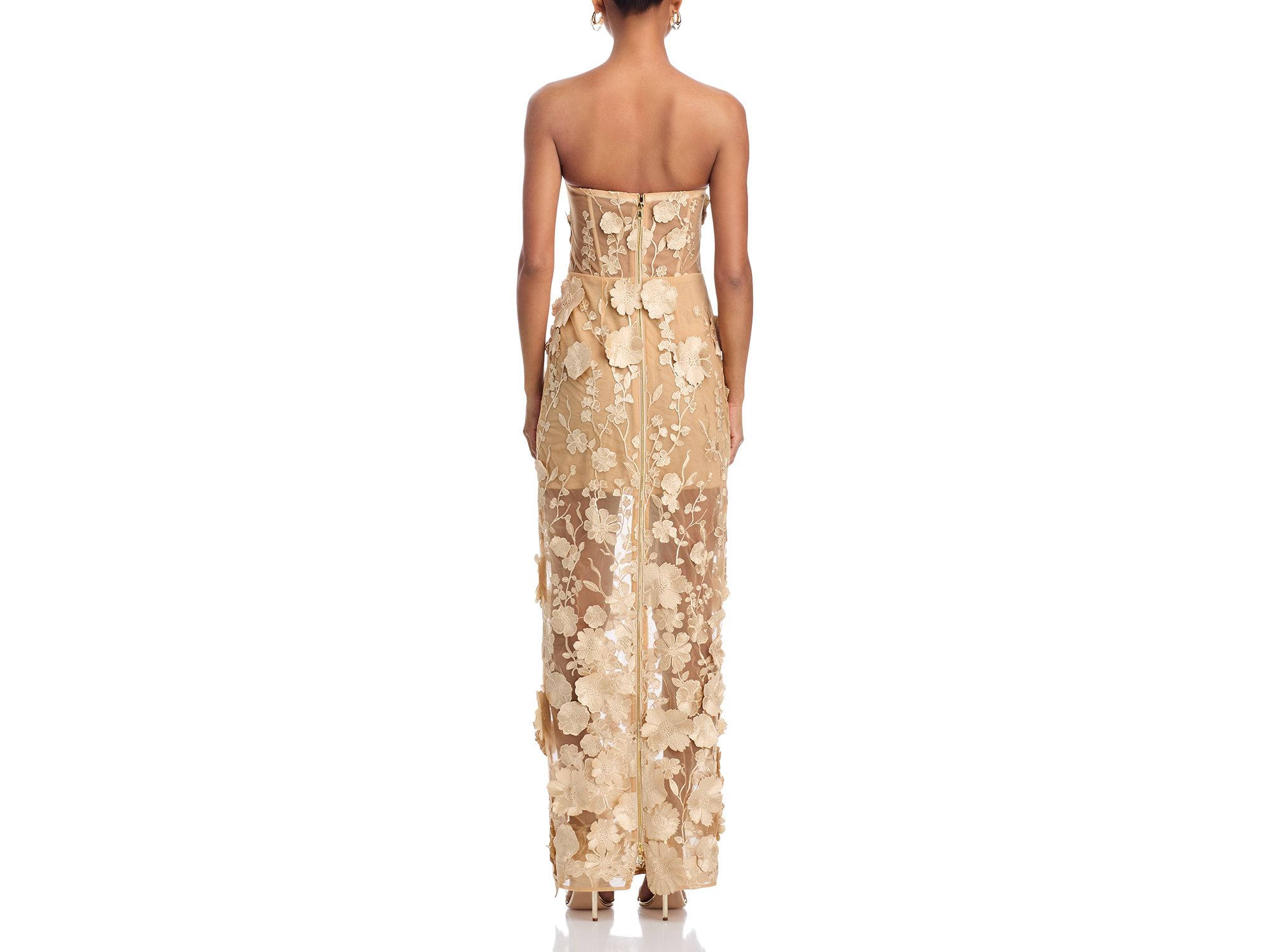 Long 3D Floral Gown - Exclusive — Image 3